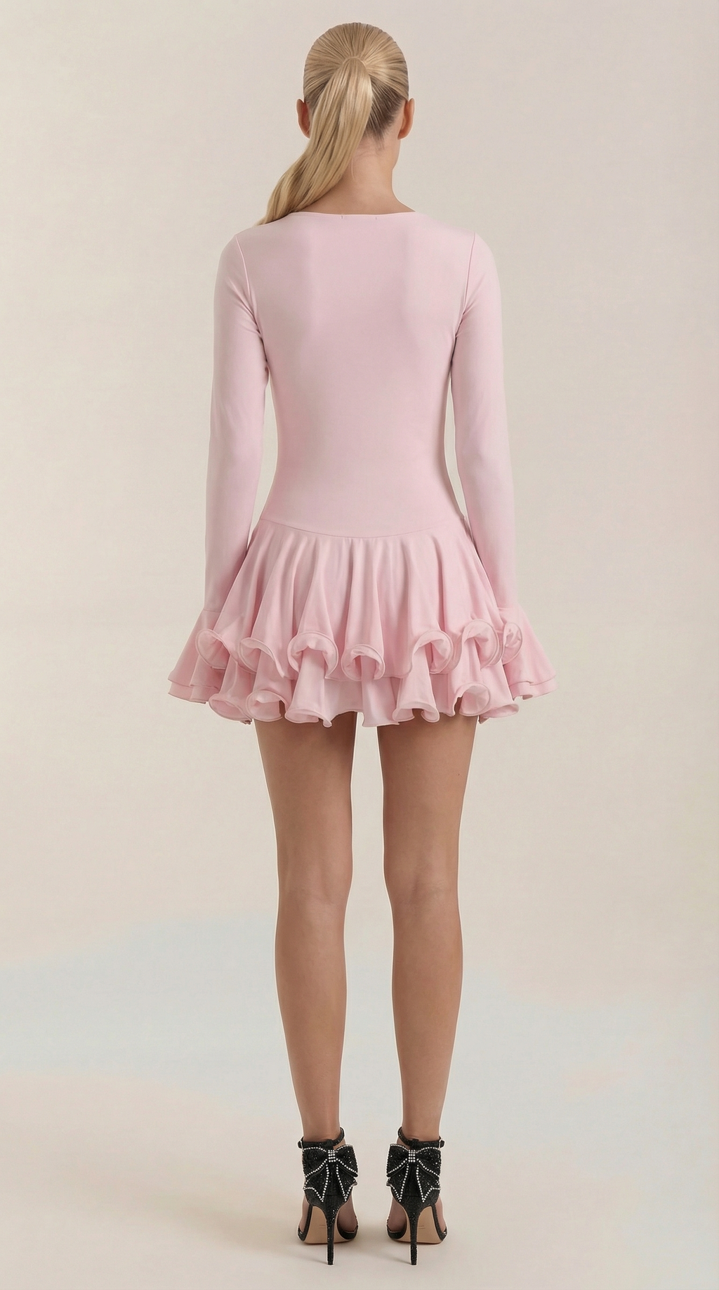 Vestido Corto Estelle con Volantes