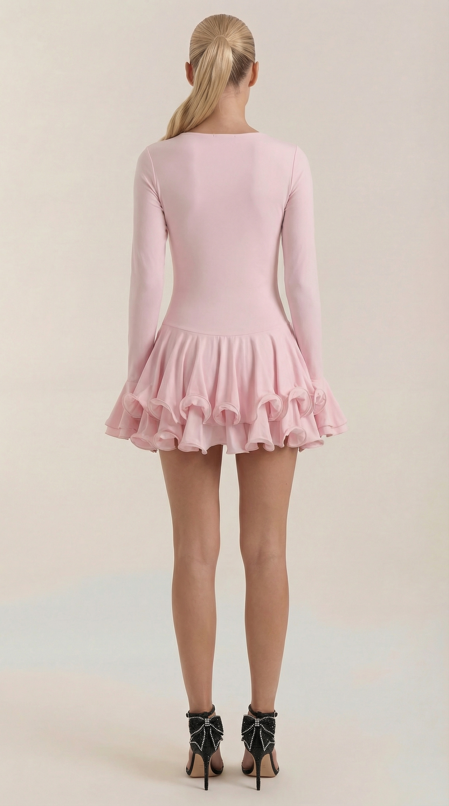Vestido Corto Estelle con Volantes