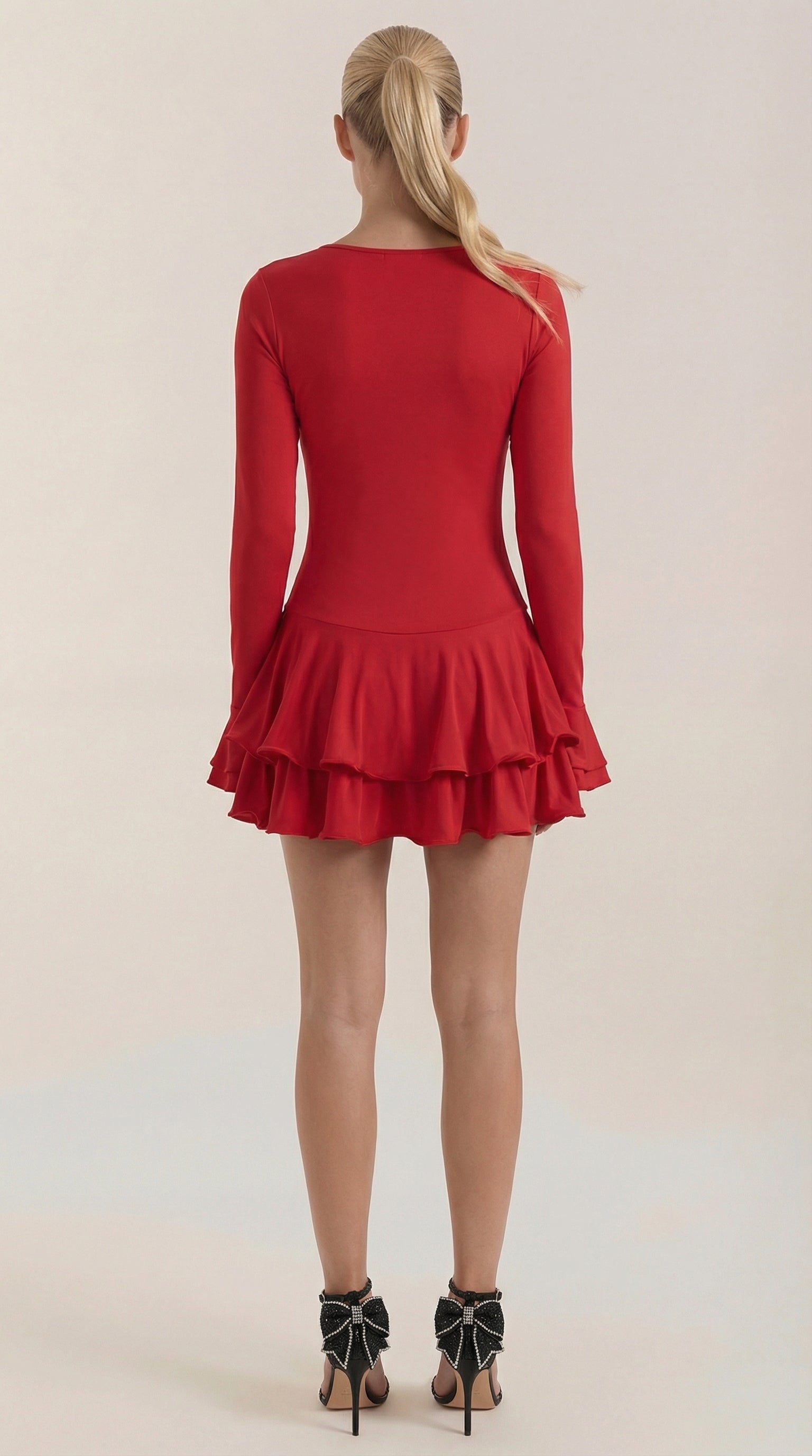 Vestido Corto Estelle con Volantes