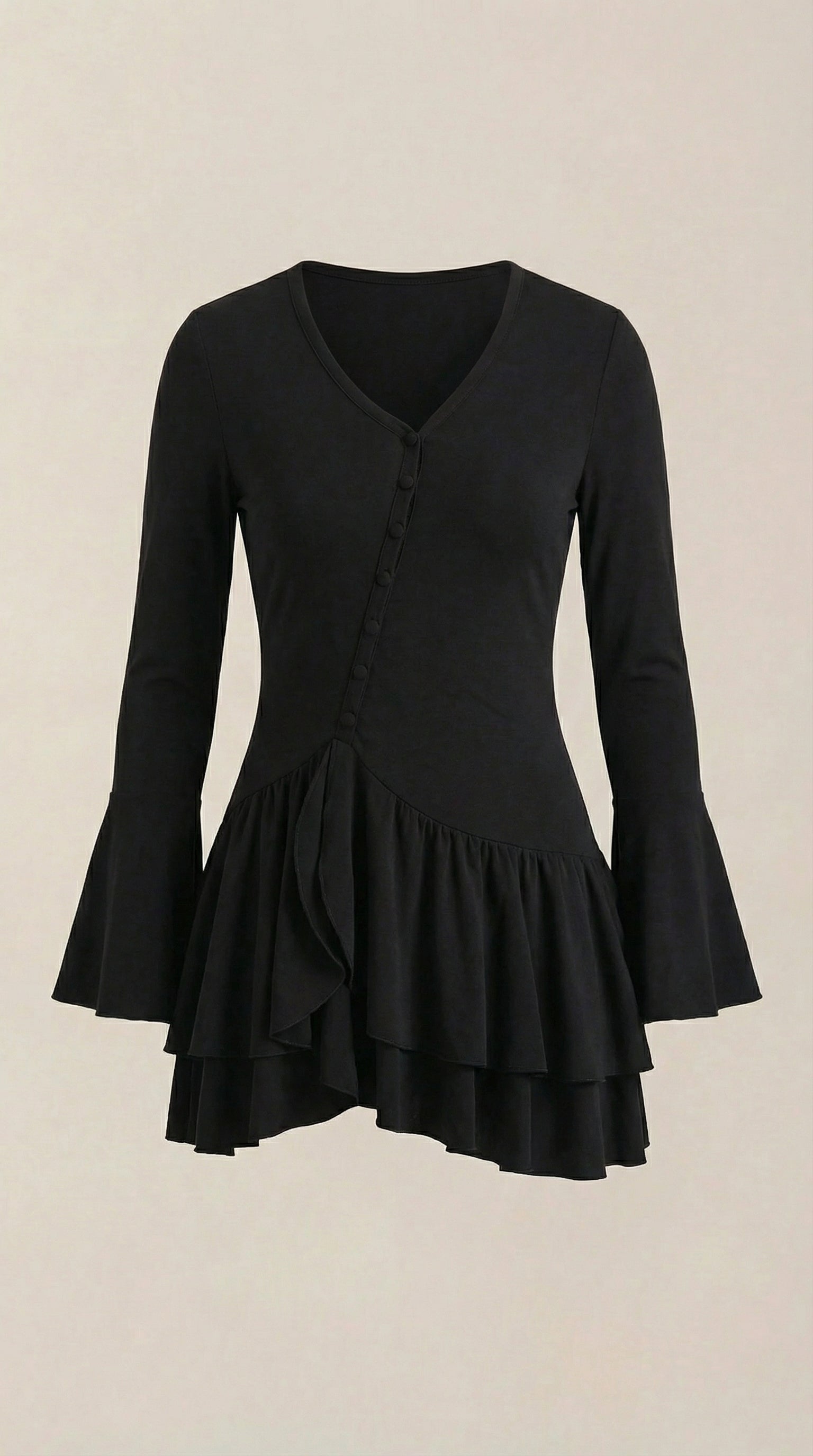 Vestido Corto Estelle con Volantes