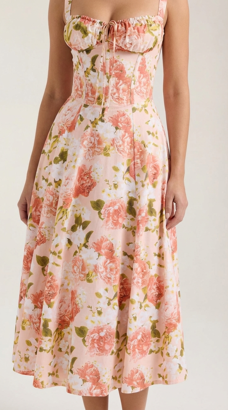 Vestido Midi de Verano Julia - Alta calidad