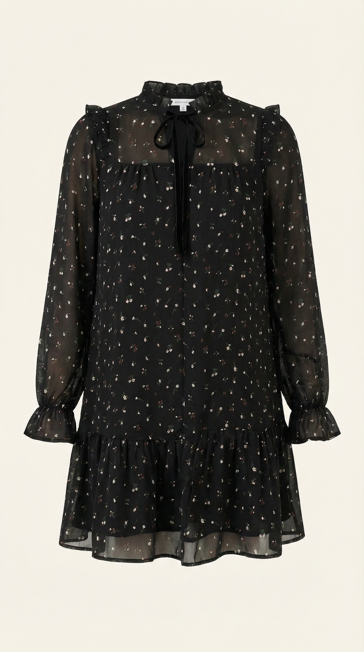 Vestido corto 'Katie' con detalles de volantes