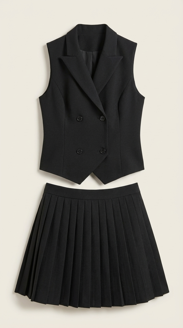 Conjunto Kimberly: Blazer, Chaleco y Falda