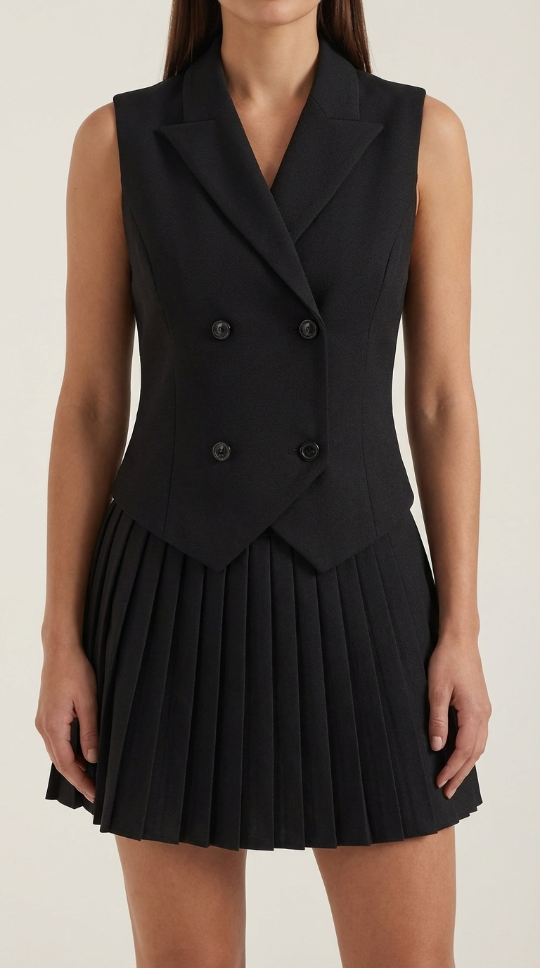 Conjunto Kimberly: Blazer, Chaleco y Falda