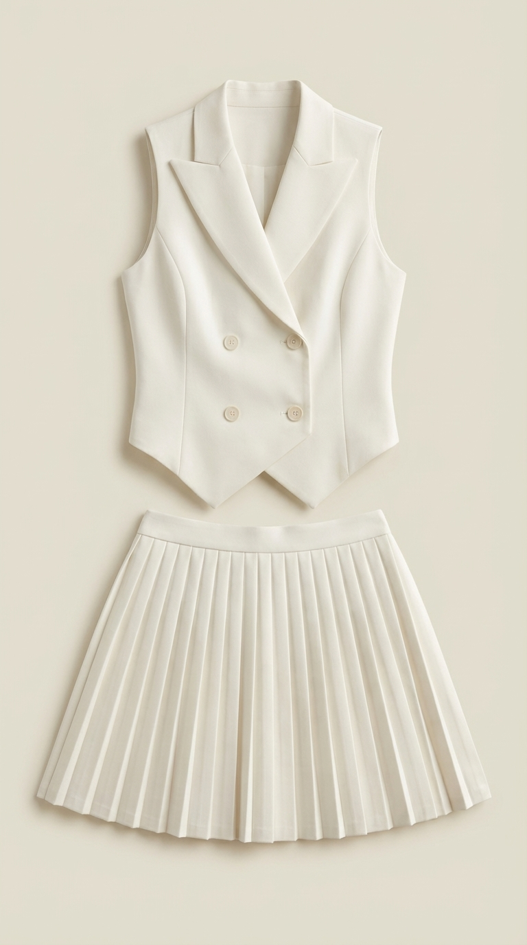 Conjunto Kimberly: Blazer, Chaleco y Falda