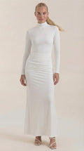 Maxi Vestido Krista de Cuello Alto