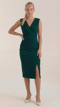 Vestido Midi Lydia con escote en forma de V