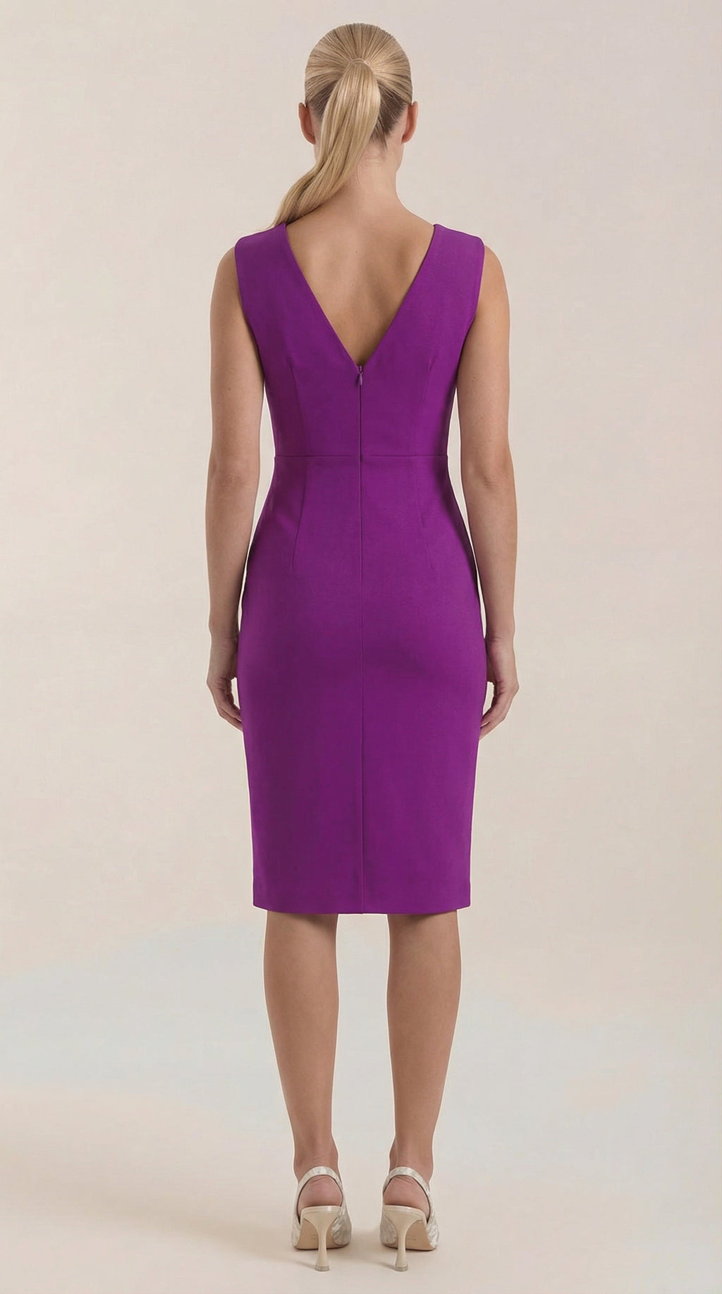 Vestido Midi Lydia con escote en forma de V