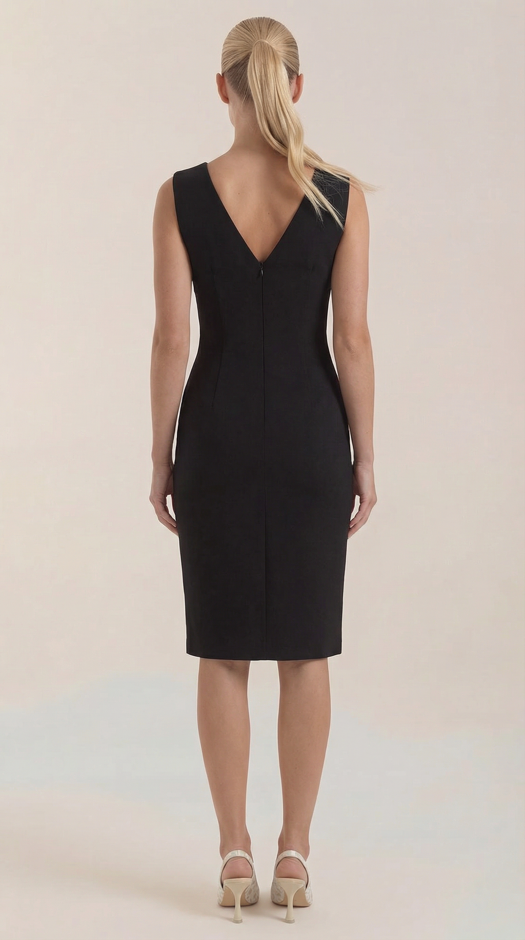 Vestido Midi Lydia con escote en forma de V