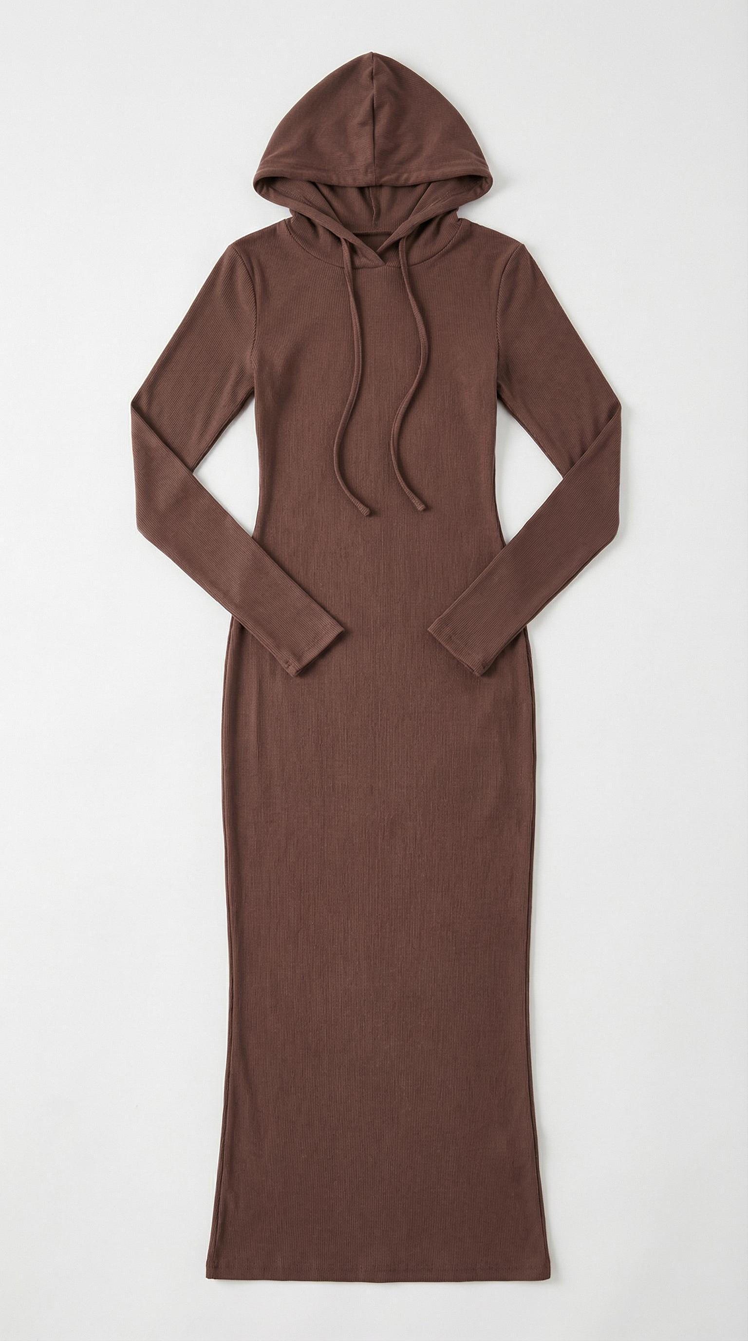 Vestido Maxi Bodycon Marilyn con Capucha Elegante
