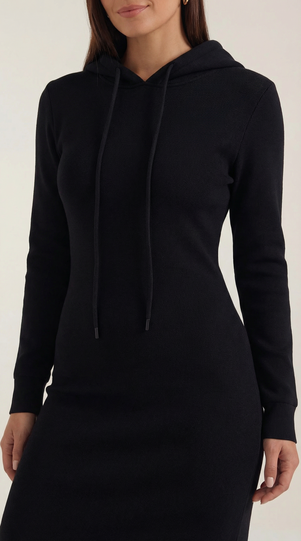 Vestido Maxi Bodycon Marilyn con Capucha Elegante