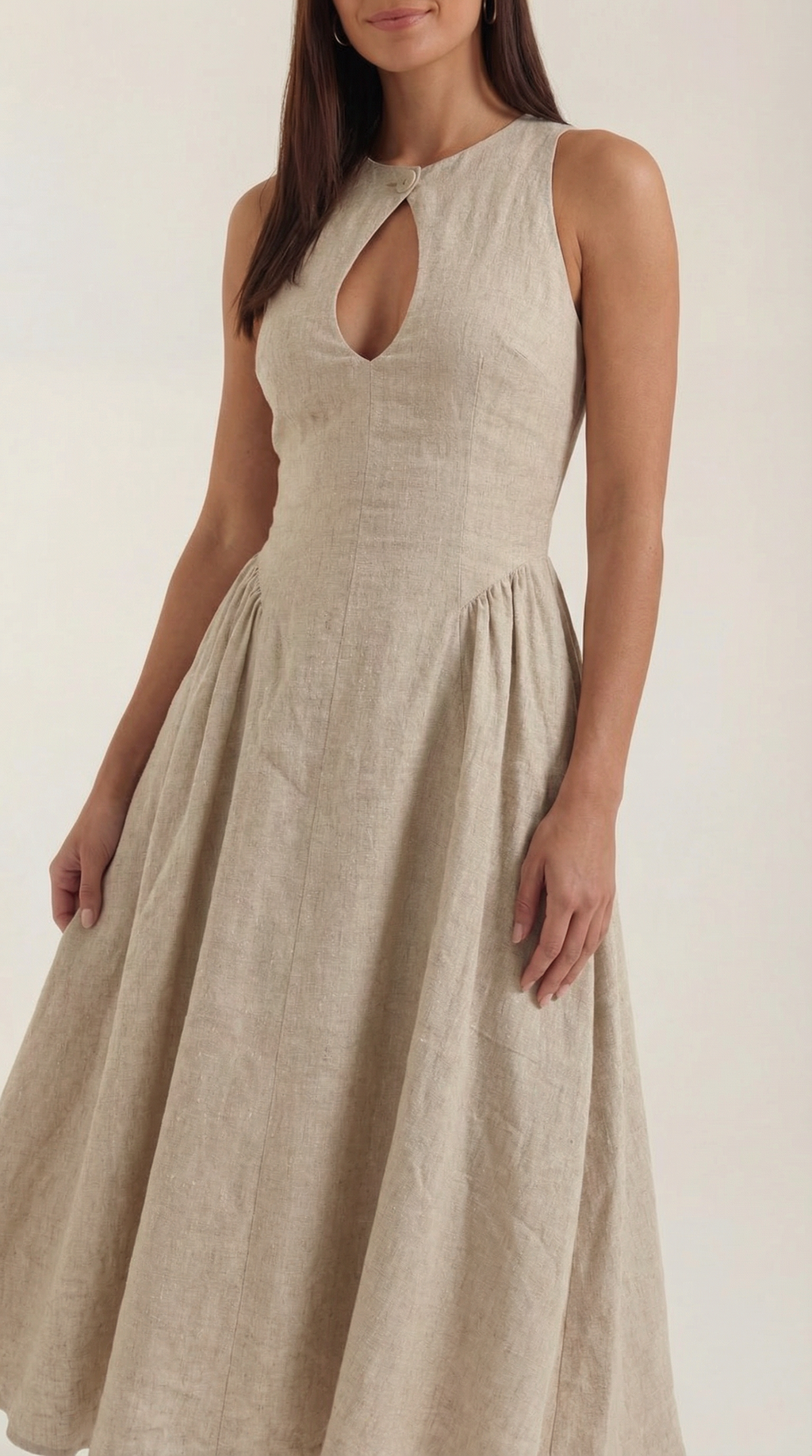 Vestido Midi Nancy con Detalle Cut-out