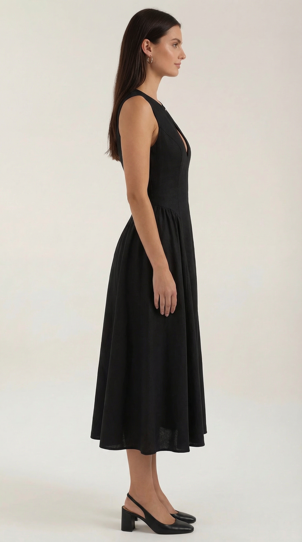 Vestido Midi Nancy con Detalle Cut-out