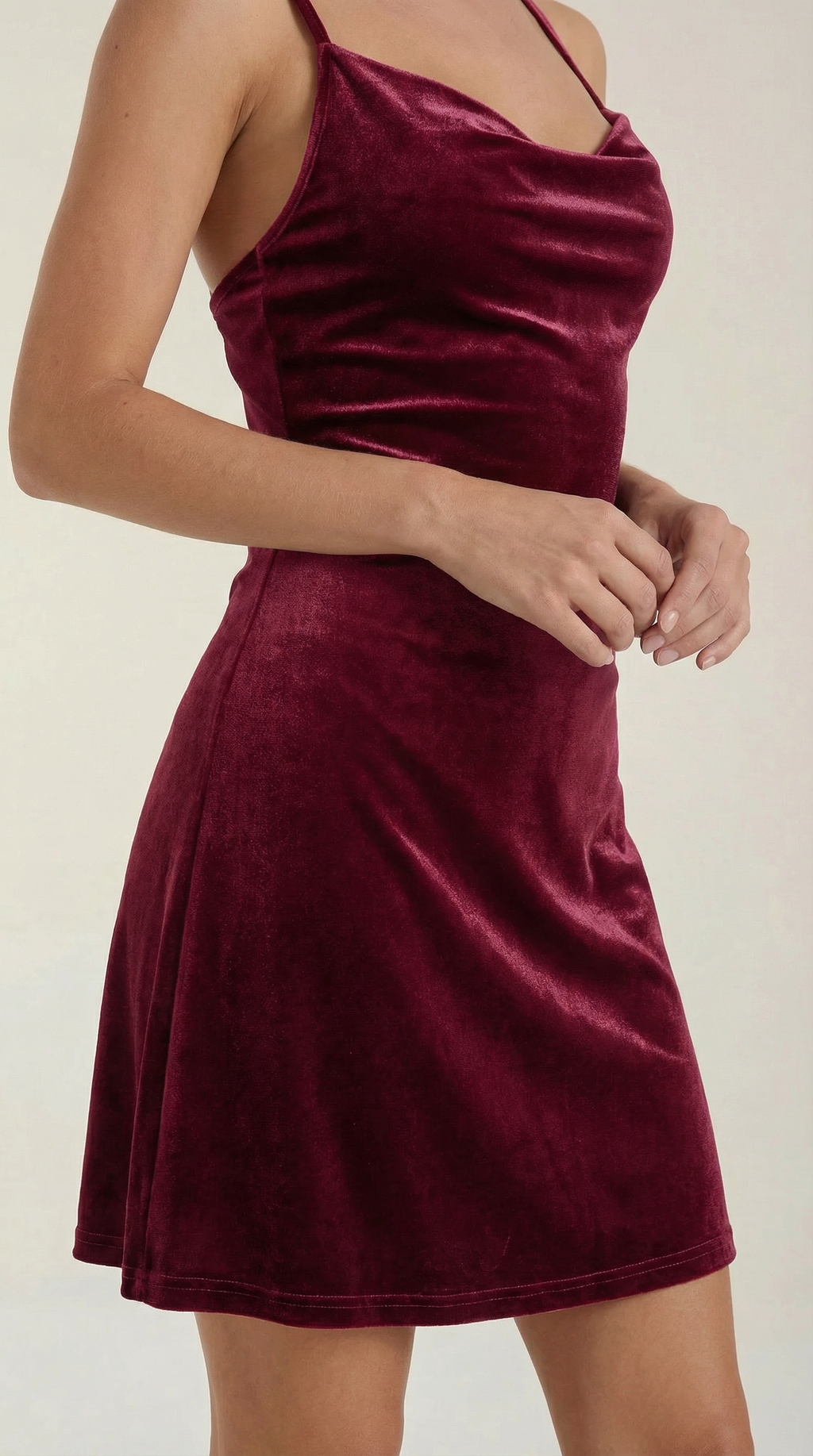Mini Cami Dress in Olive Green
