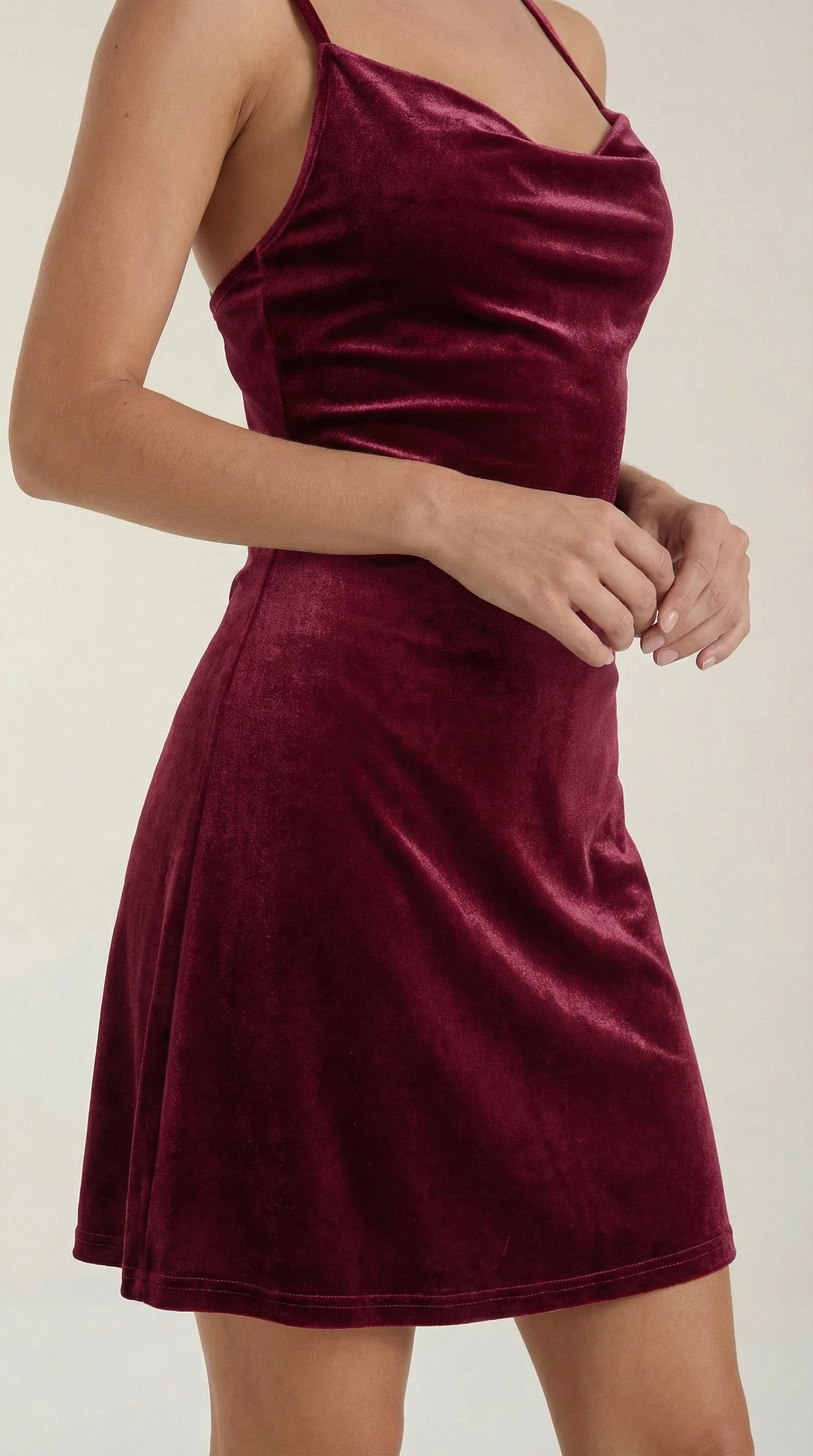 Mini Cami Dress in Olive Green