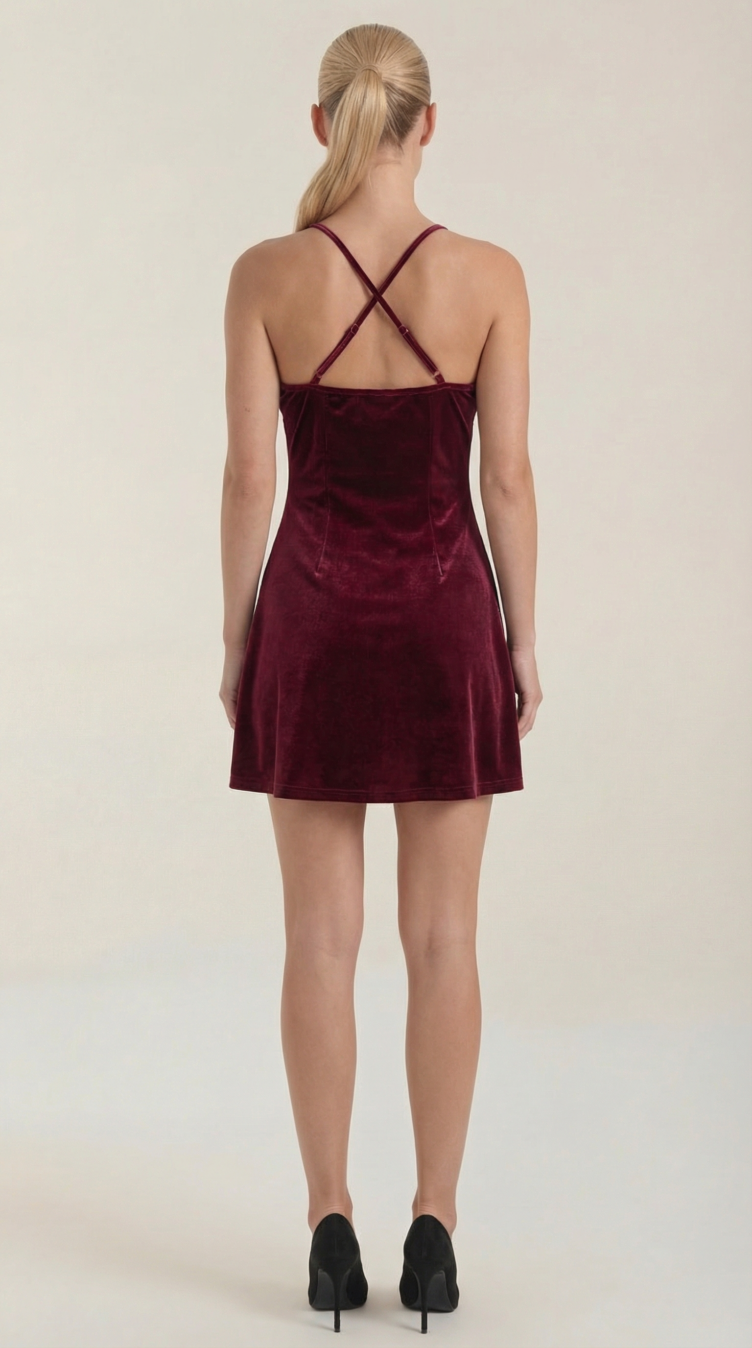 Mini Cami Dress in Olive Green