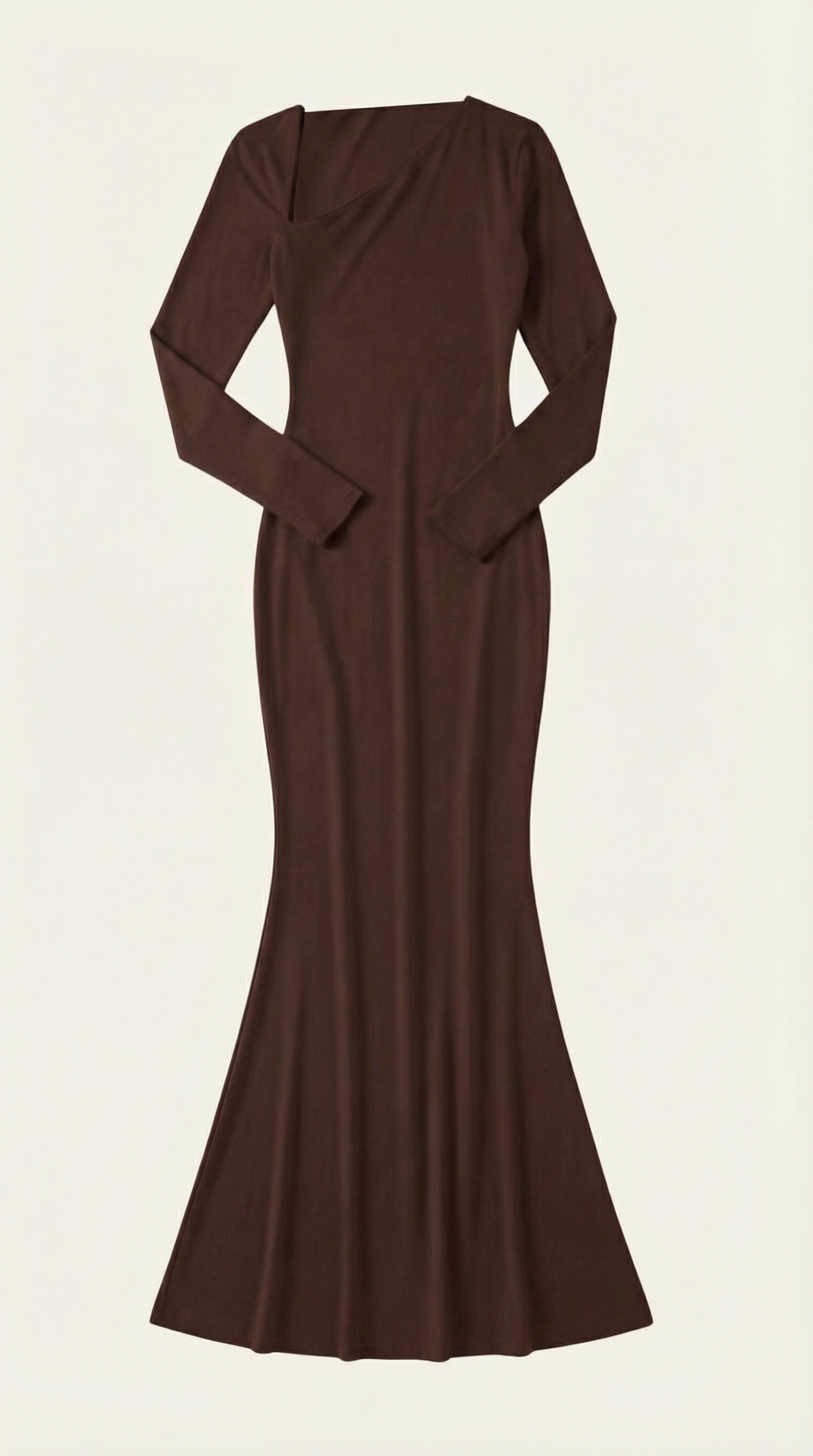 Roberta Langarm Bodycon Maxikleid