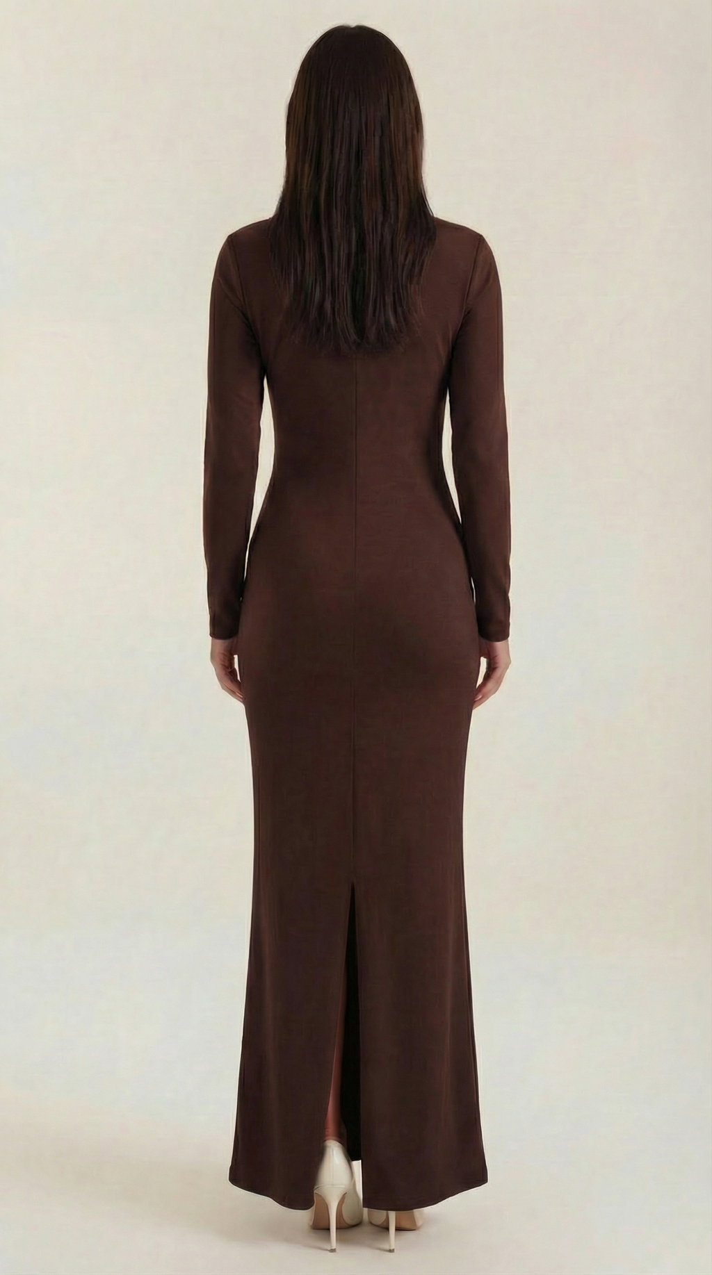 Roberta Langarm Bodycon Maxikleid
