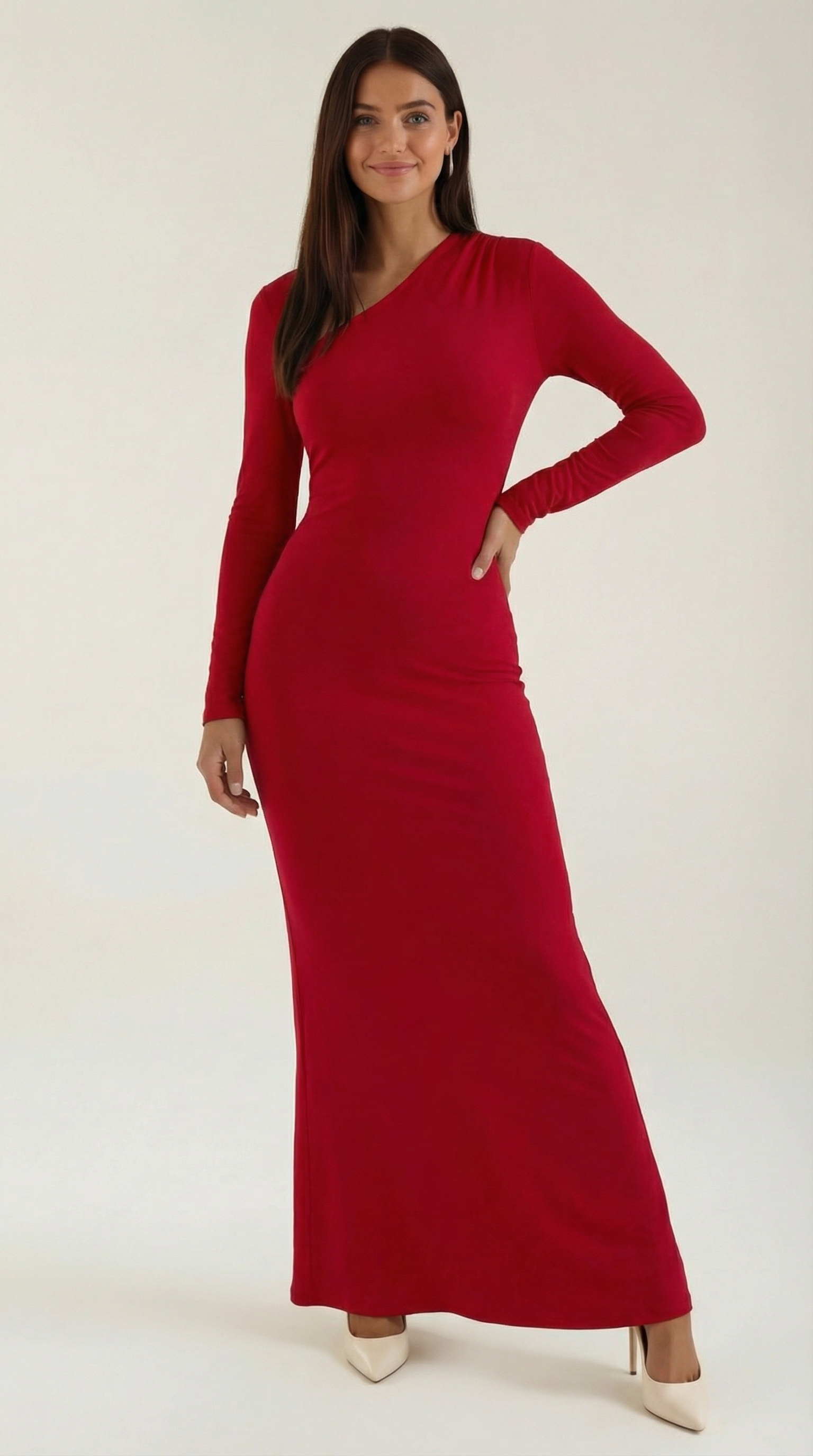 Roberta Langarm Bodycon Maxikleid