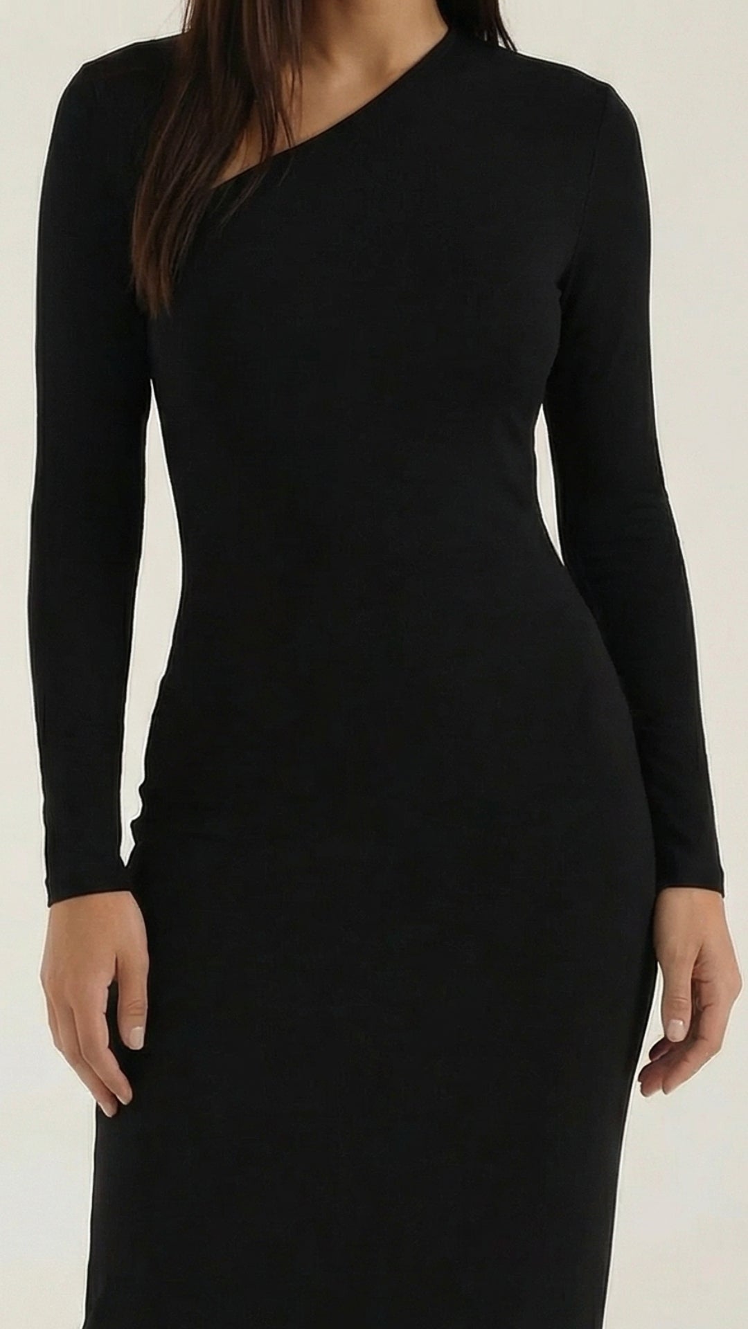 Roberta Langarm Bodycon Maxikleid