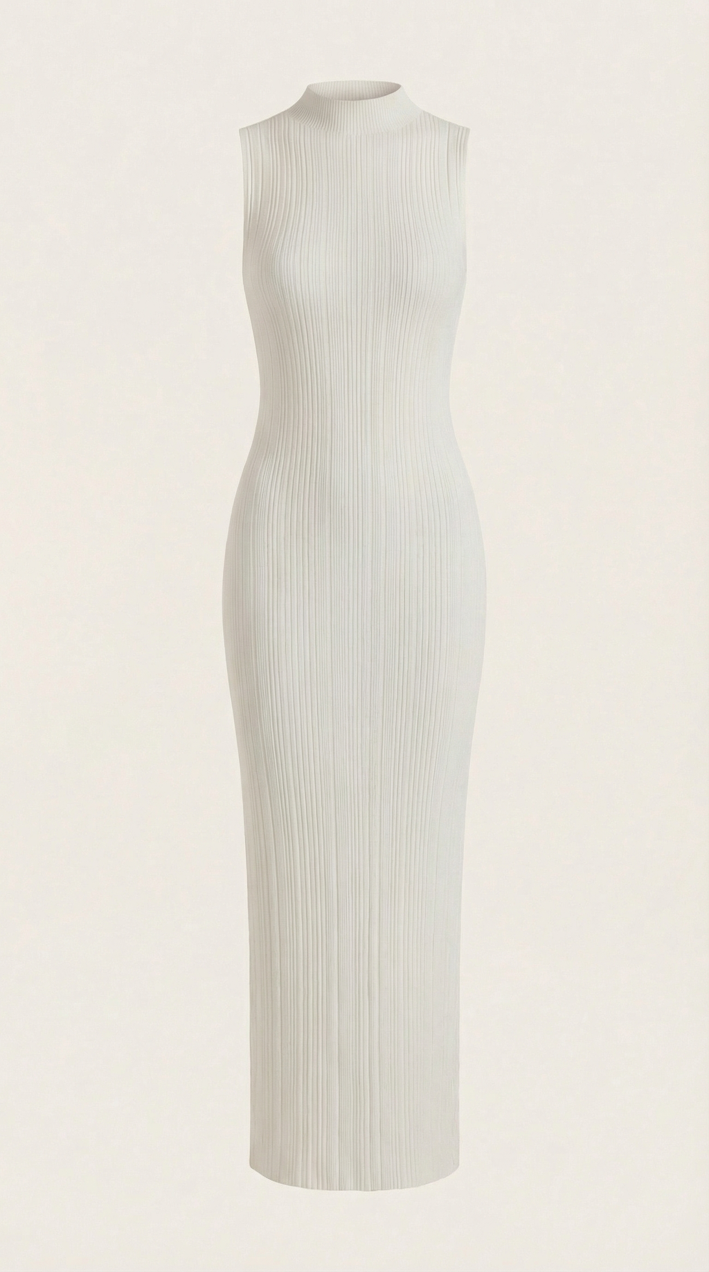 Vestido Sonia midi ajustado de cuello alto