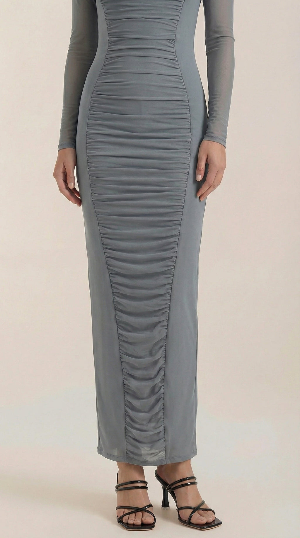 Vestido Maxi Susanna con Detalles Fruncidos