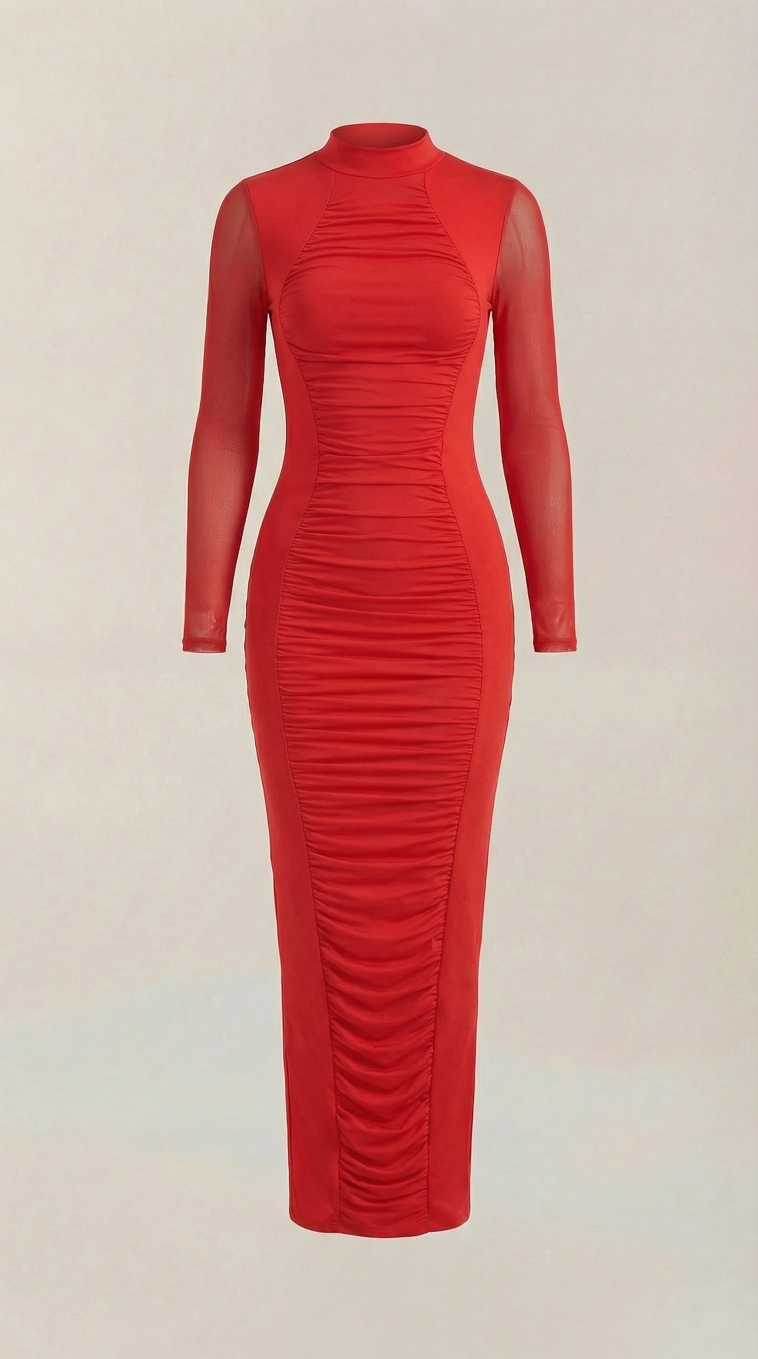 Vestido Maxi Susanna con Detalles Fruncidos