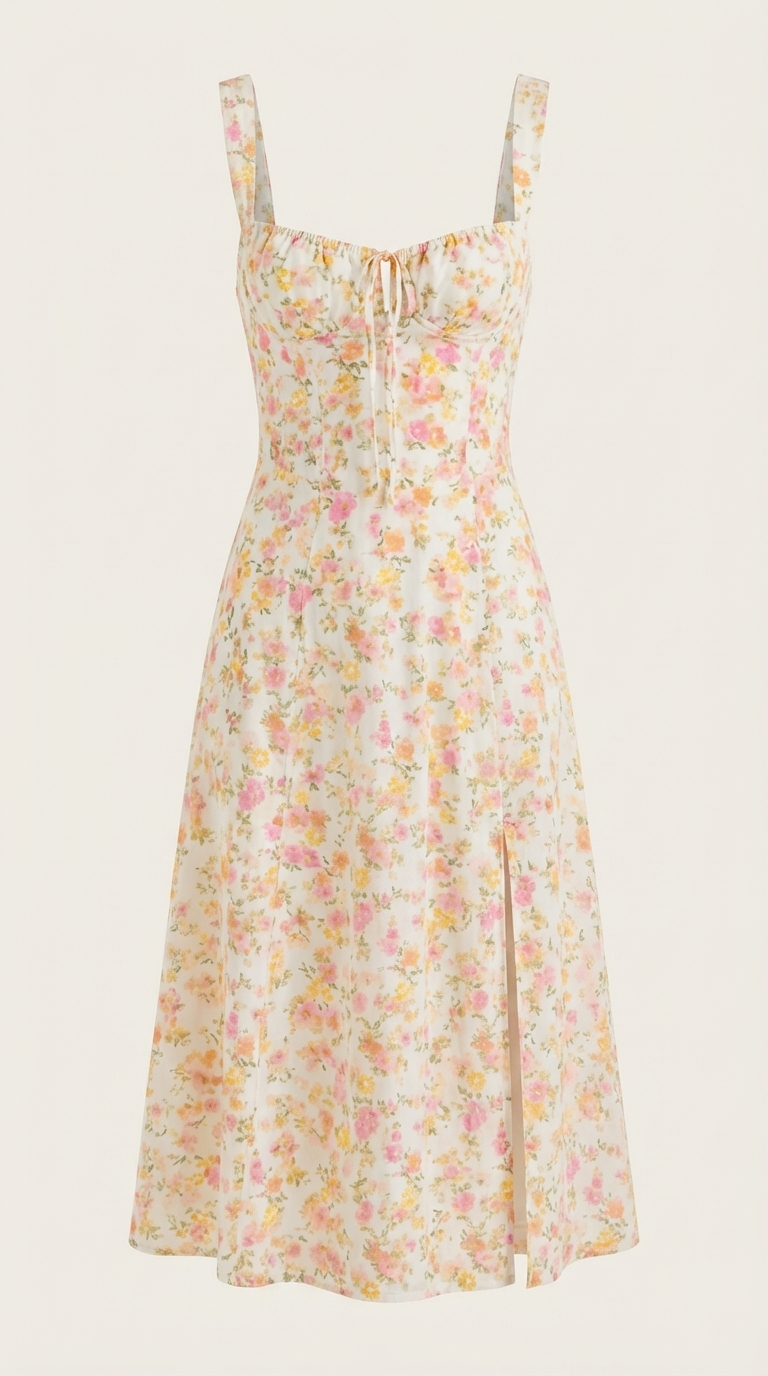 Vestido Midi de Verano Julia - Alta calidad