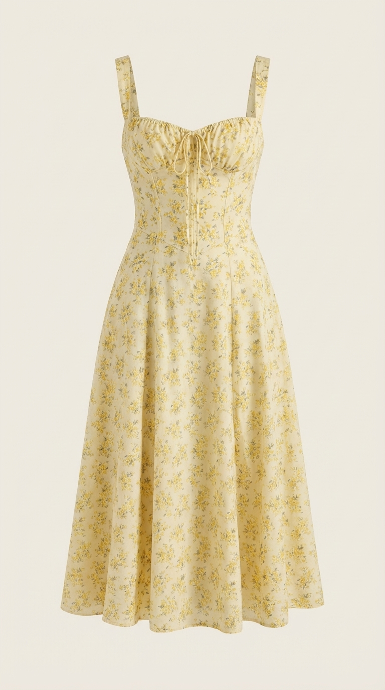 Vestido Midi de Verano Julia - Alta calidad
