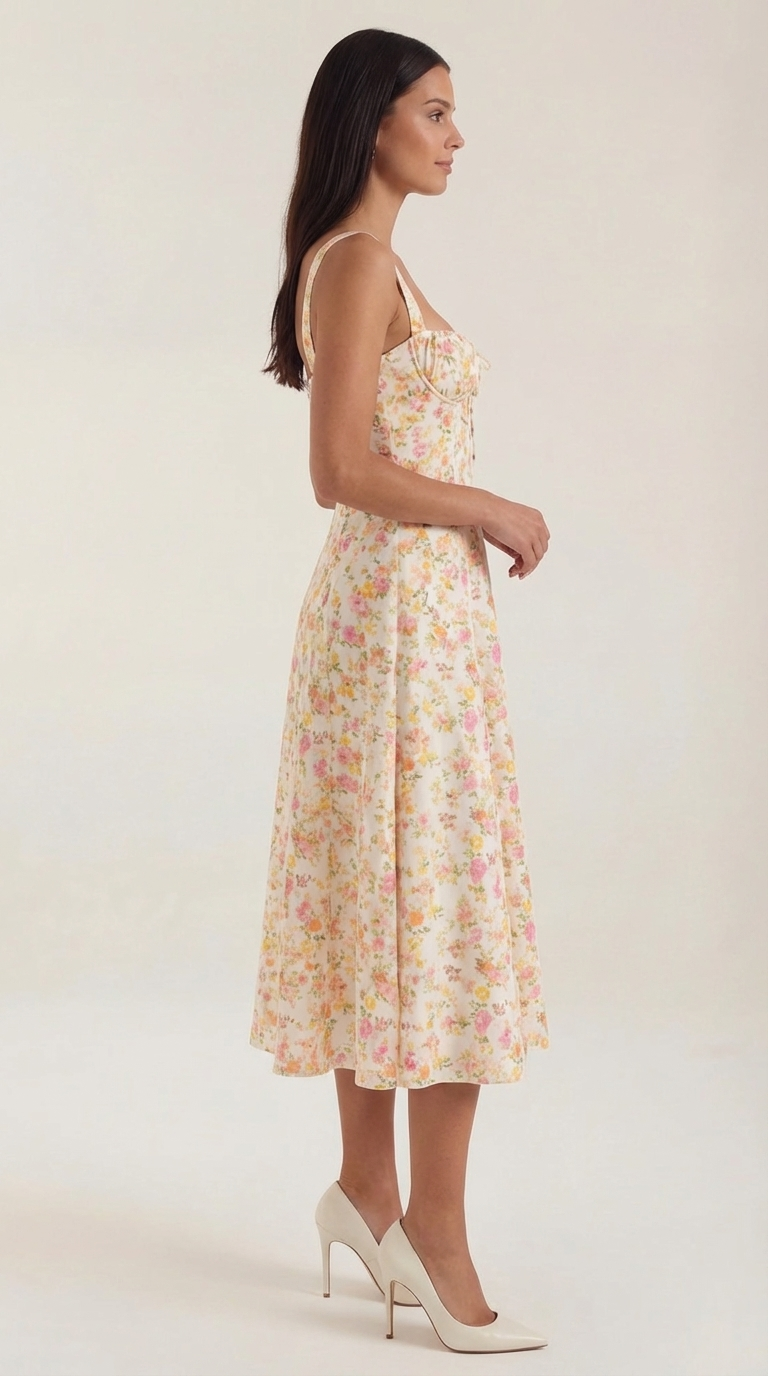 Vestido Midi de Verano Julia - Alta calidad