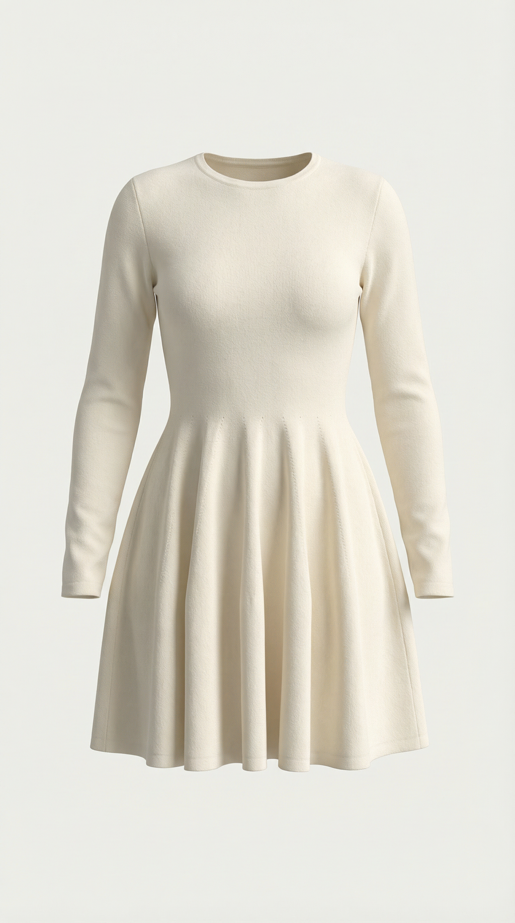 Tiffany Mini Dress con Mangas Largas y Pliegues