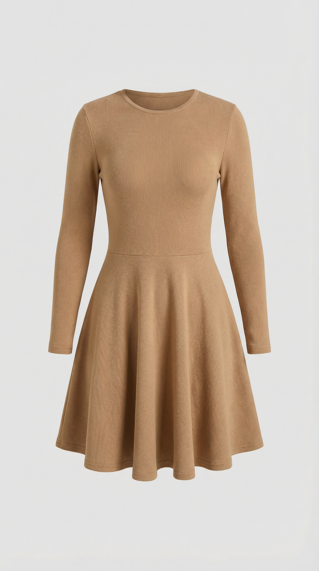 Tiffany Mini Dress con Mangas Largas y Pliegues