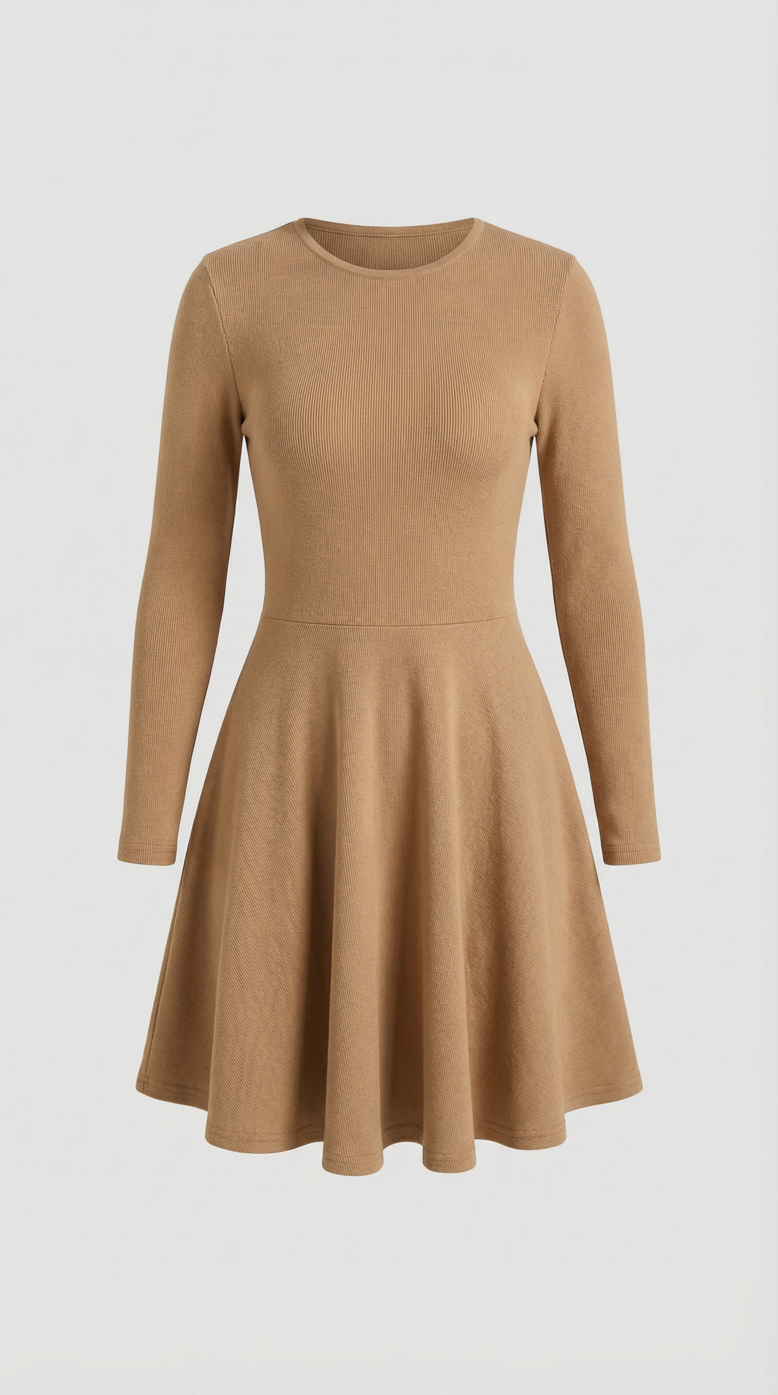 Tiffany Mini Dress con Mangas Largas y Pliegues