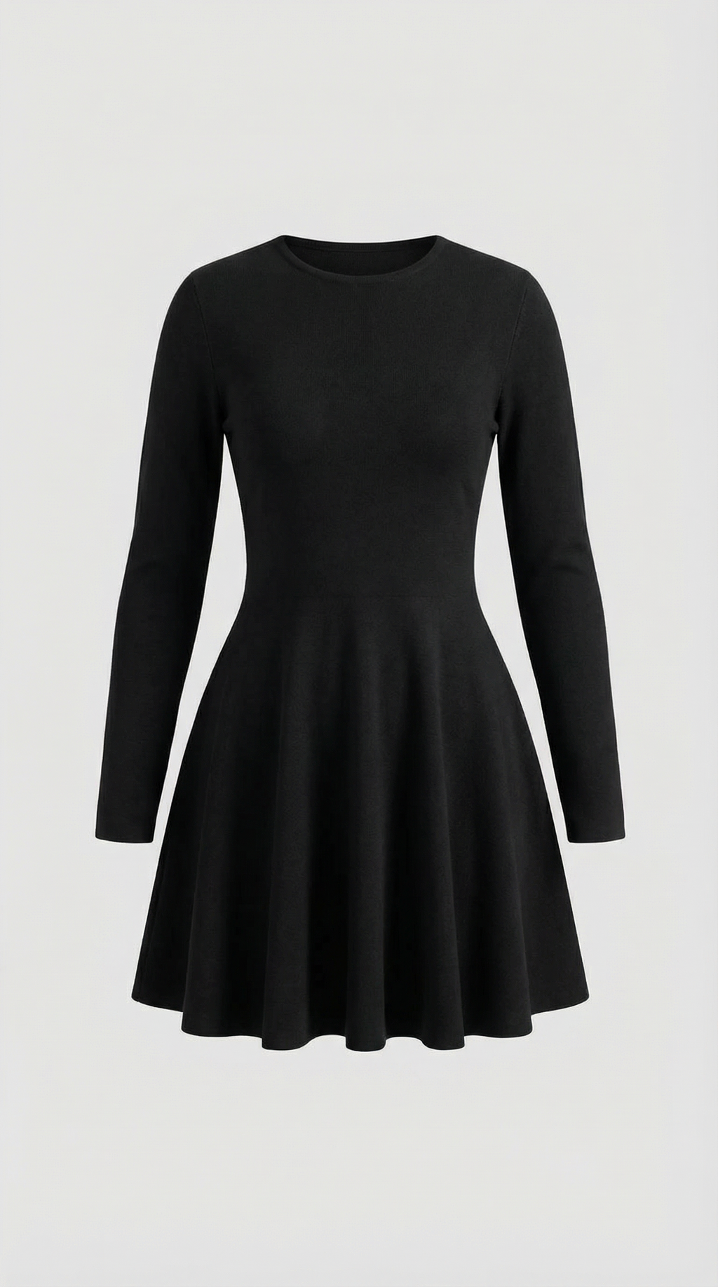 Tiffany Mini Dress con Mangas Largas y Pliegues