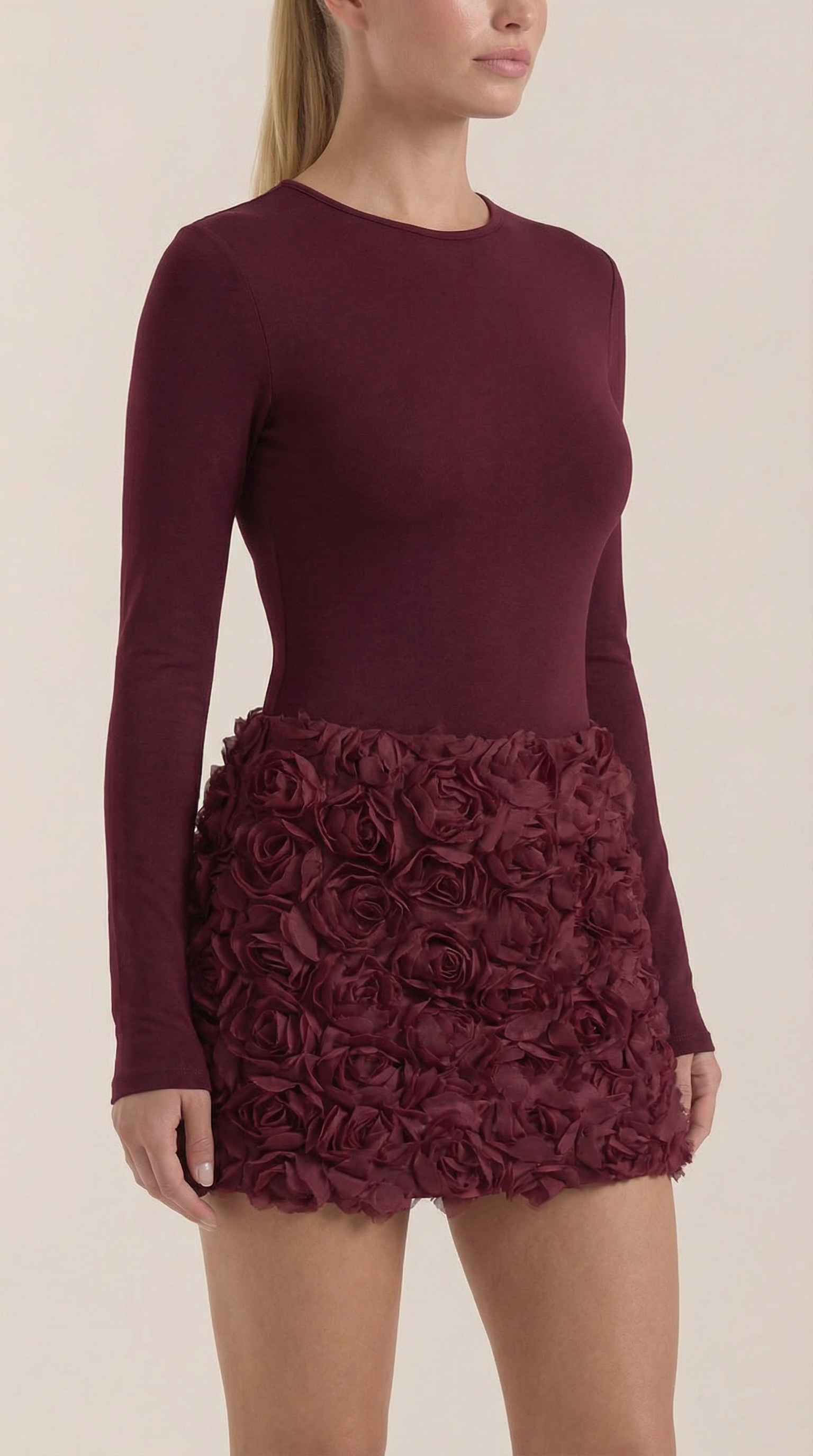 Vestido Mini Tonya con Textura Floral