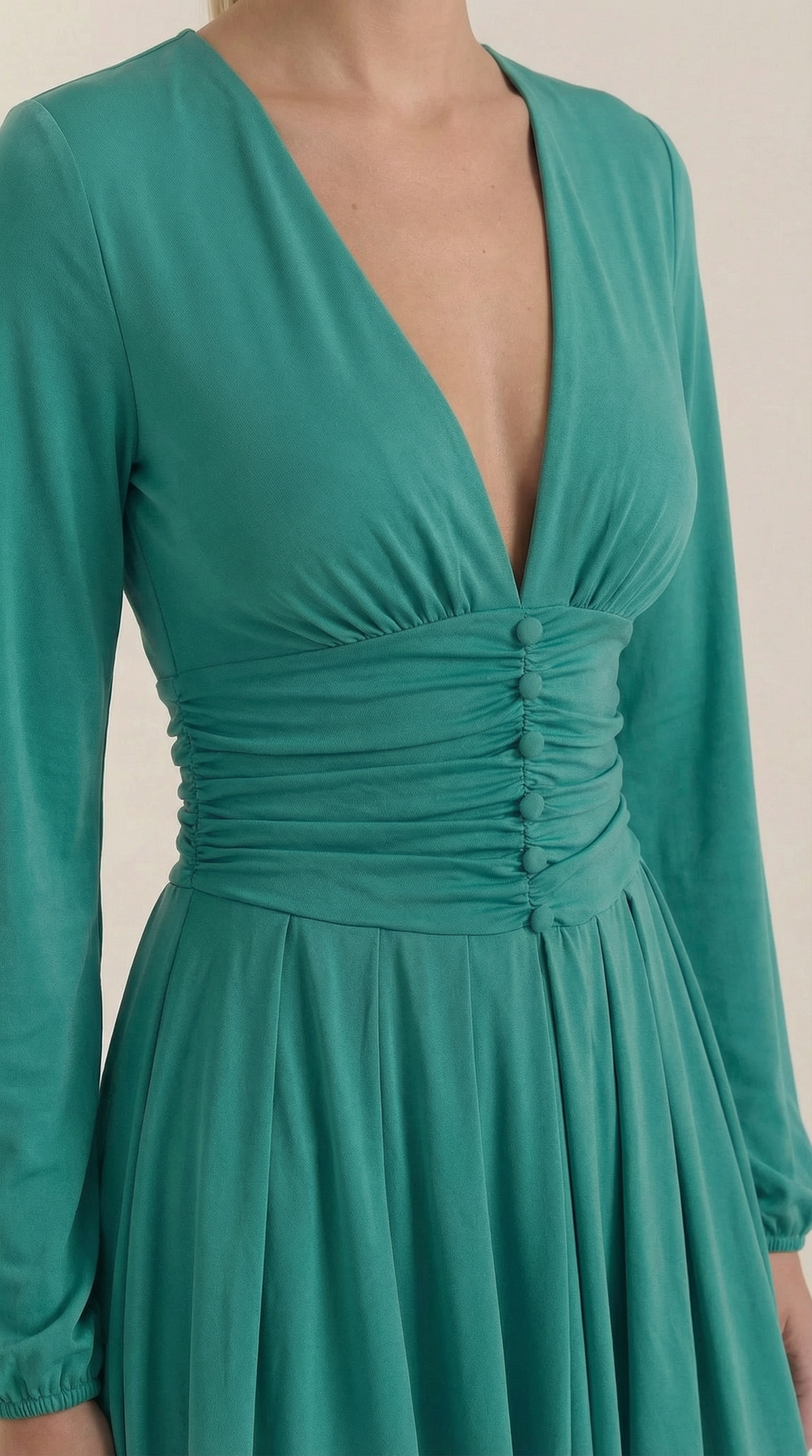 Mini Vestido Tricia con Escote en V