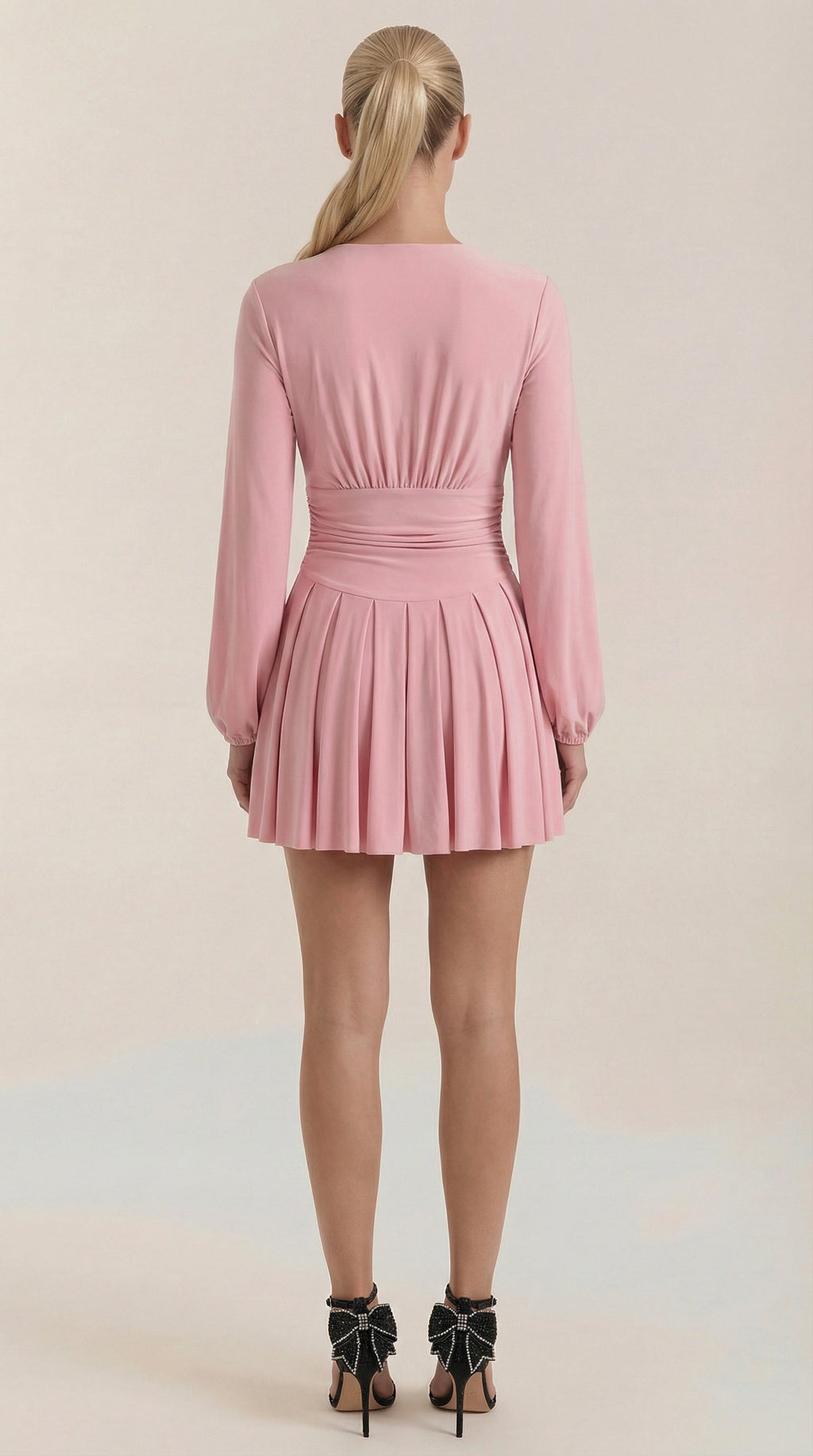 Mini Vestido Tricia con Escote en V