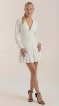 Mini Vestido Tricia con Escote en V