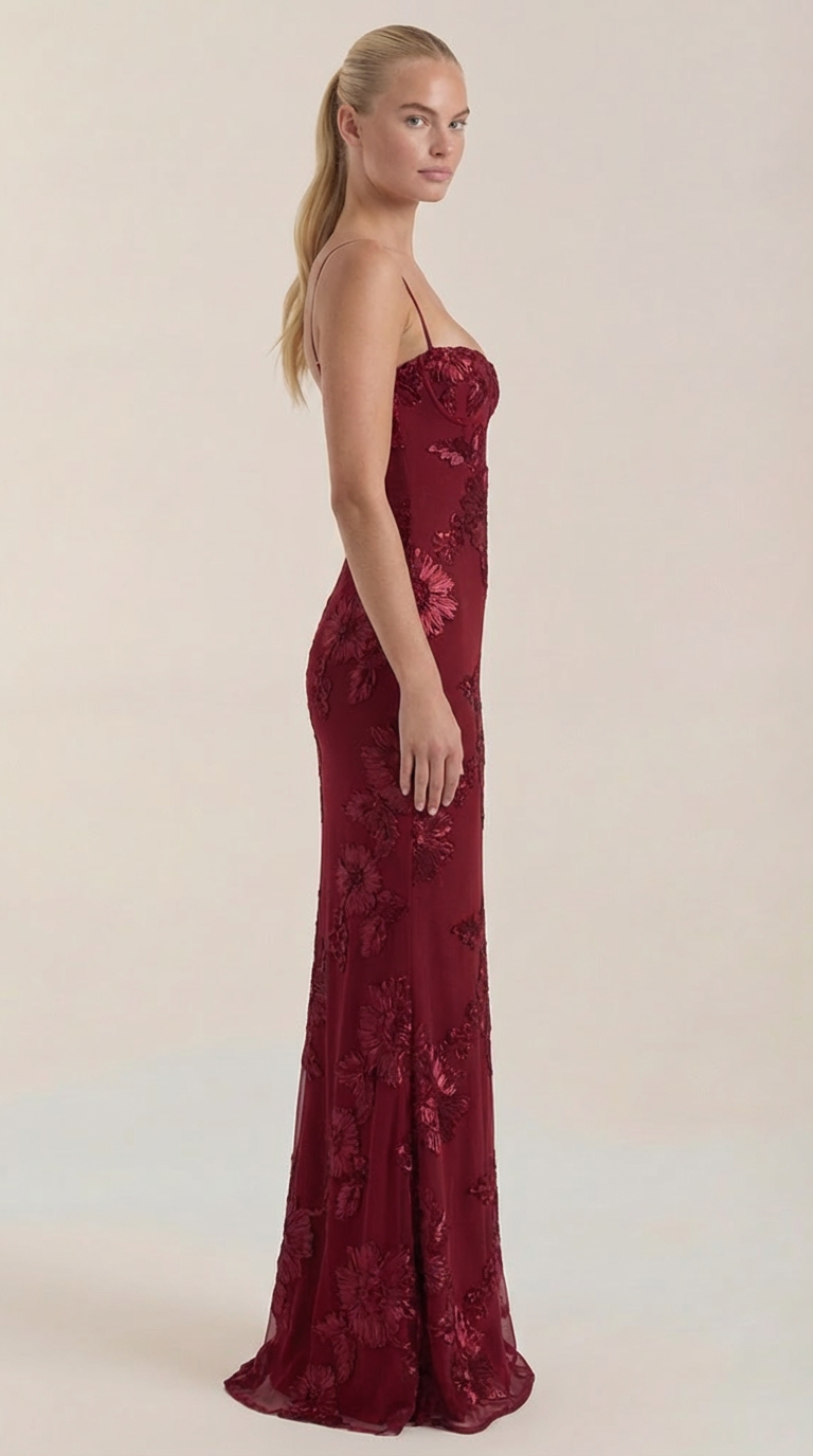 Maxi Vestido Floral con Corsé Chantal