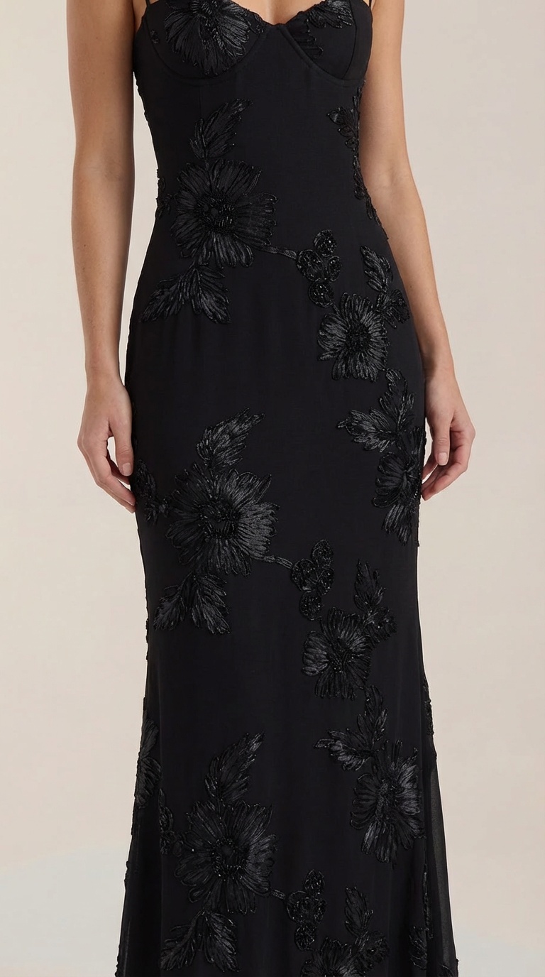 Maxi Vestido Floral con Corsé Chantal