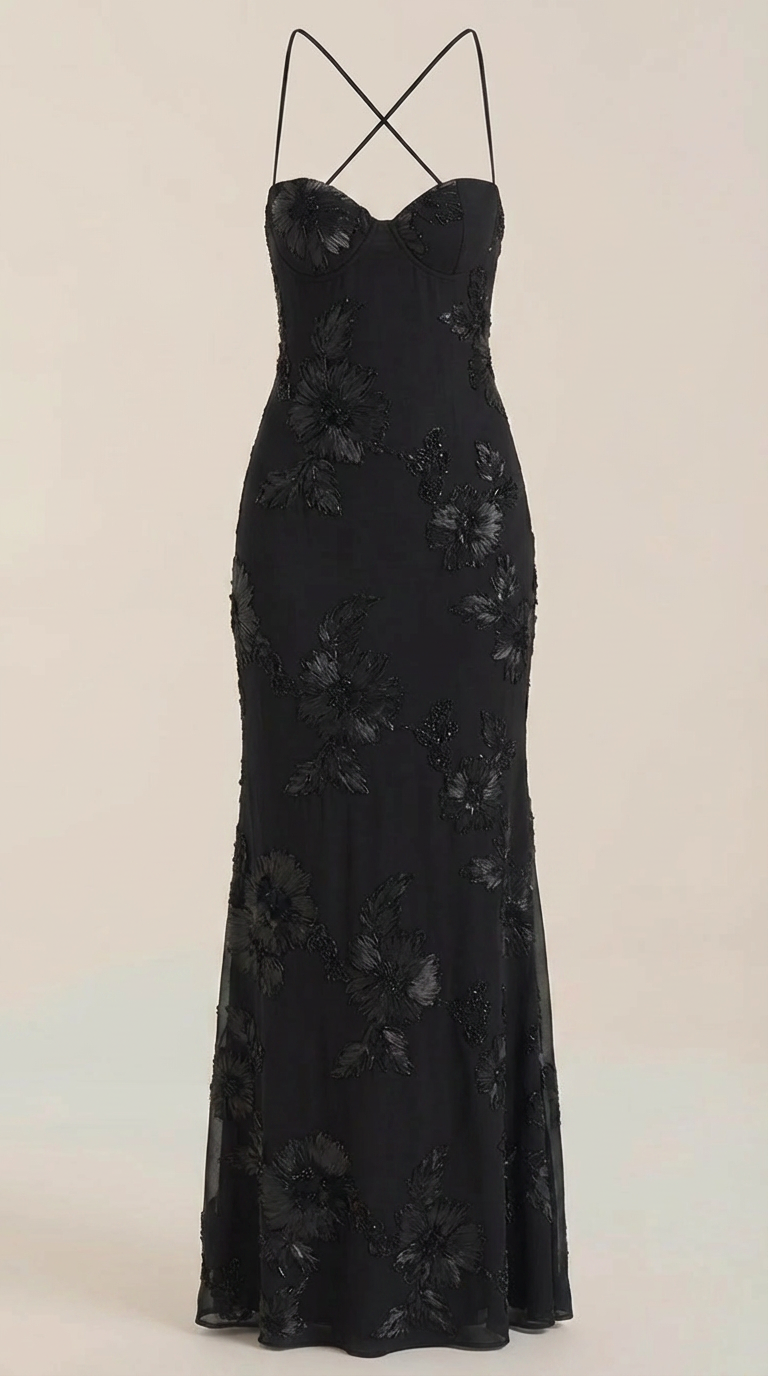 Maxi Vestido Floral con Corsé Chantal