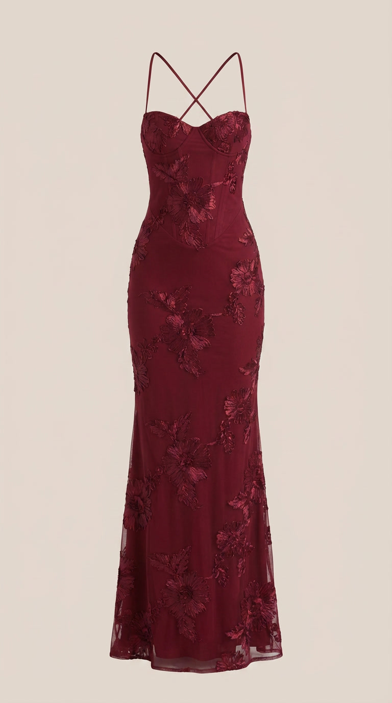 Maxi Vestido Floral con Corsé Chantal