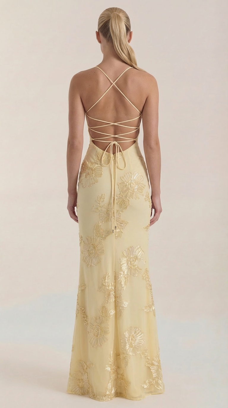 Maxi Vestido Floral con Corsé Chantal