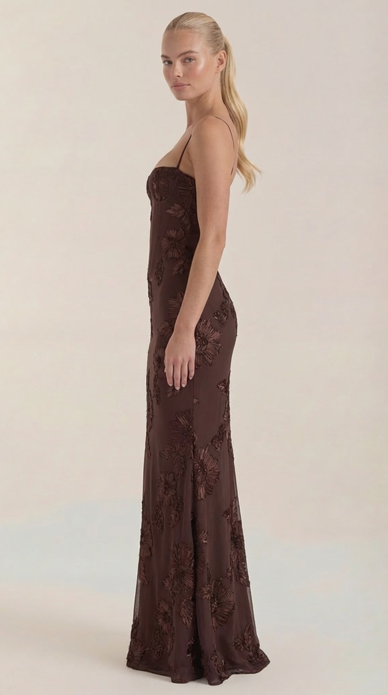 Maxi Vestido Floral con Corsé Chantal