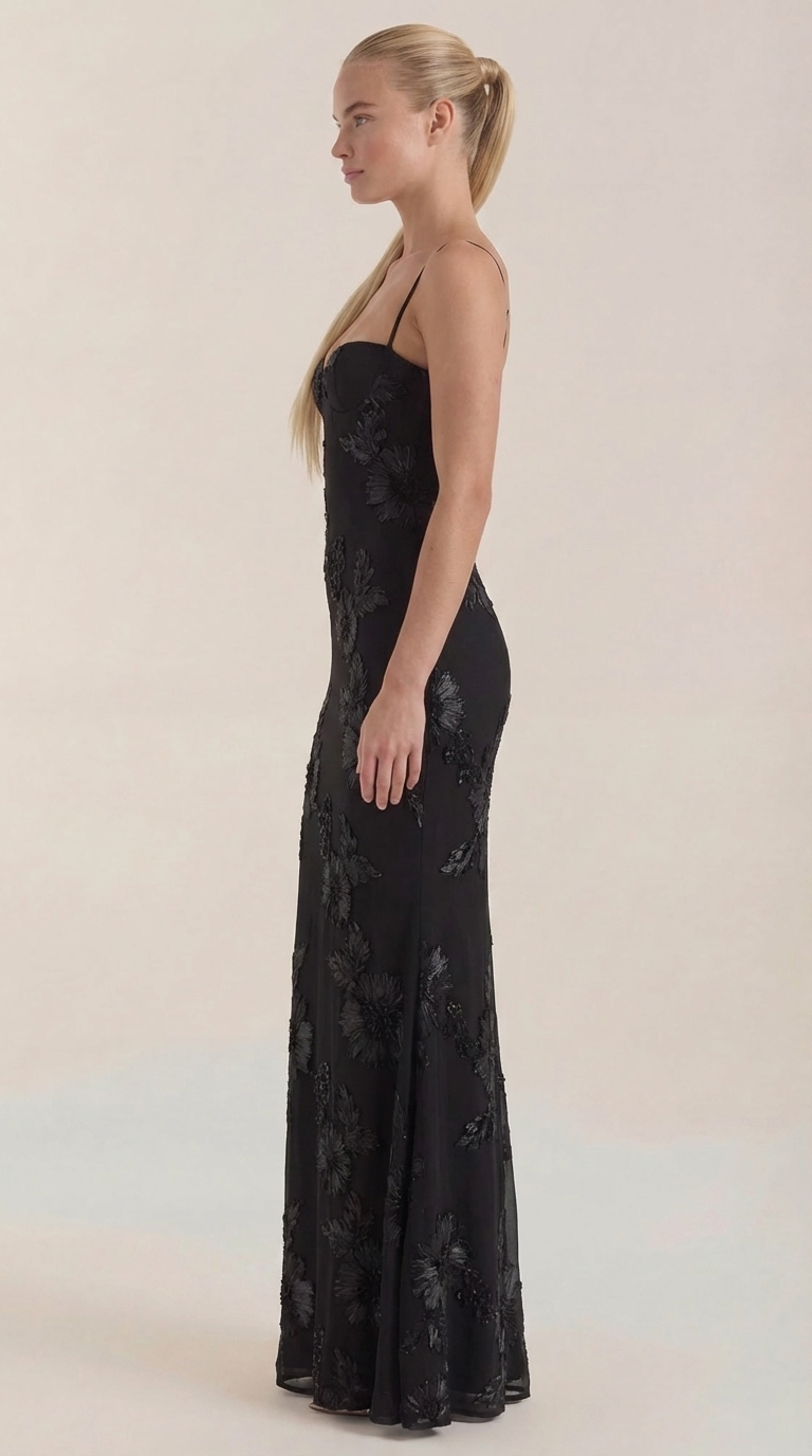 Maxi Vestido Floral con Corsé Chantal