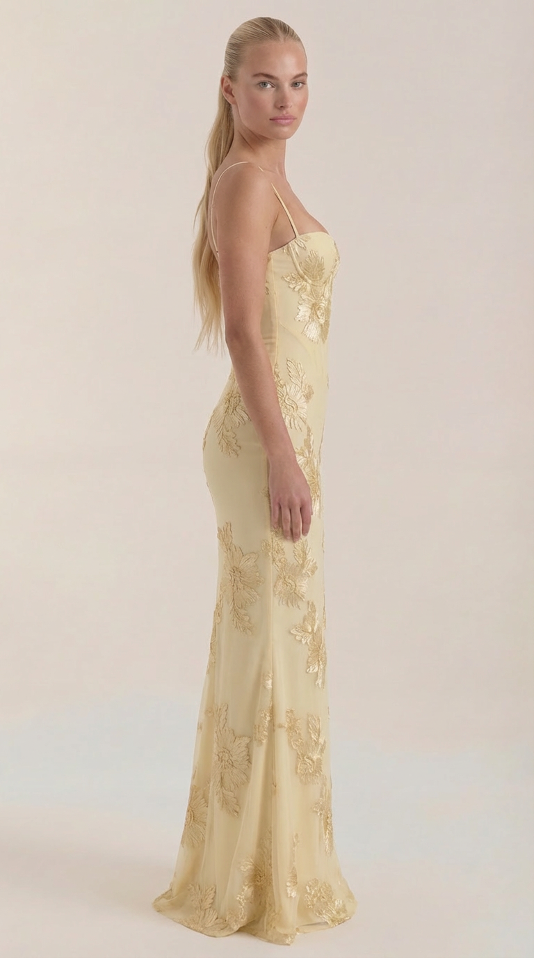 Maxi Vestido Floral con Corsé Chantal