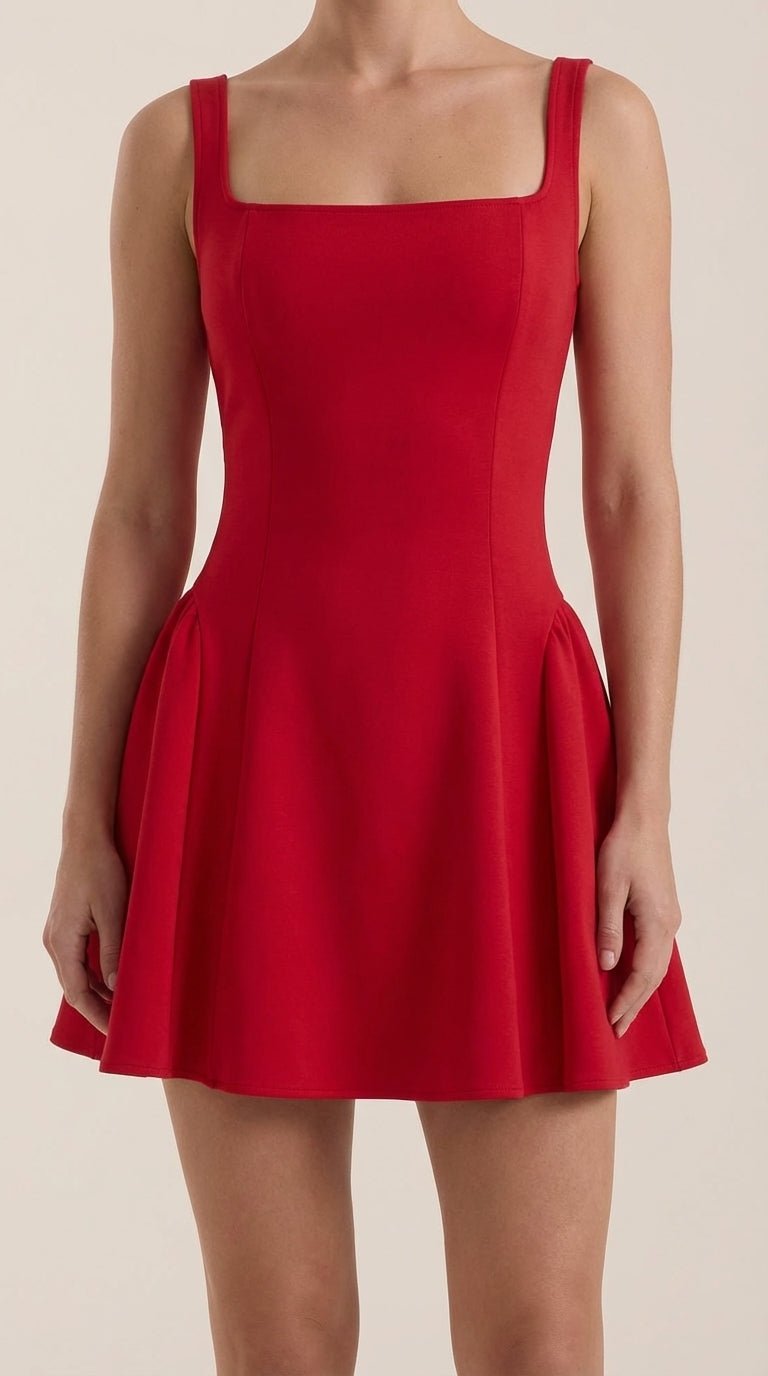 Vestido Corto Plisado Dixie