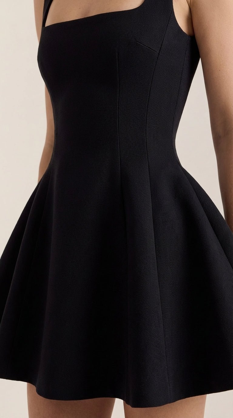 Vestido Corto Plisado Dixie