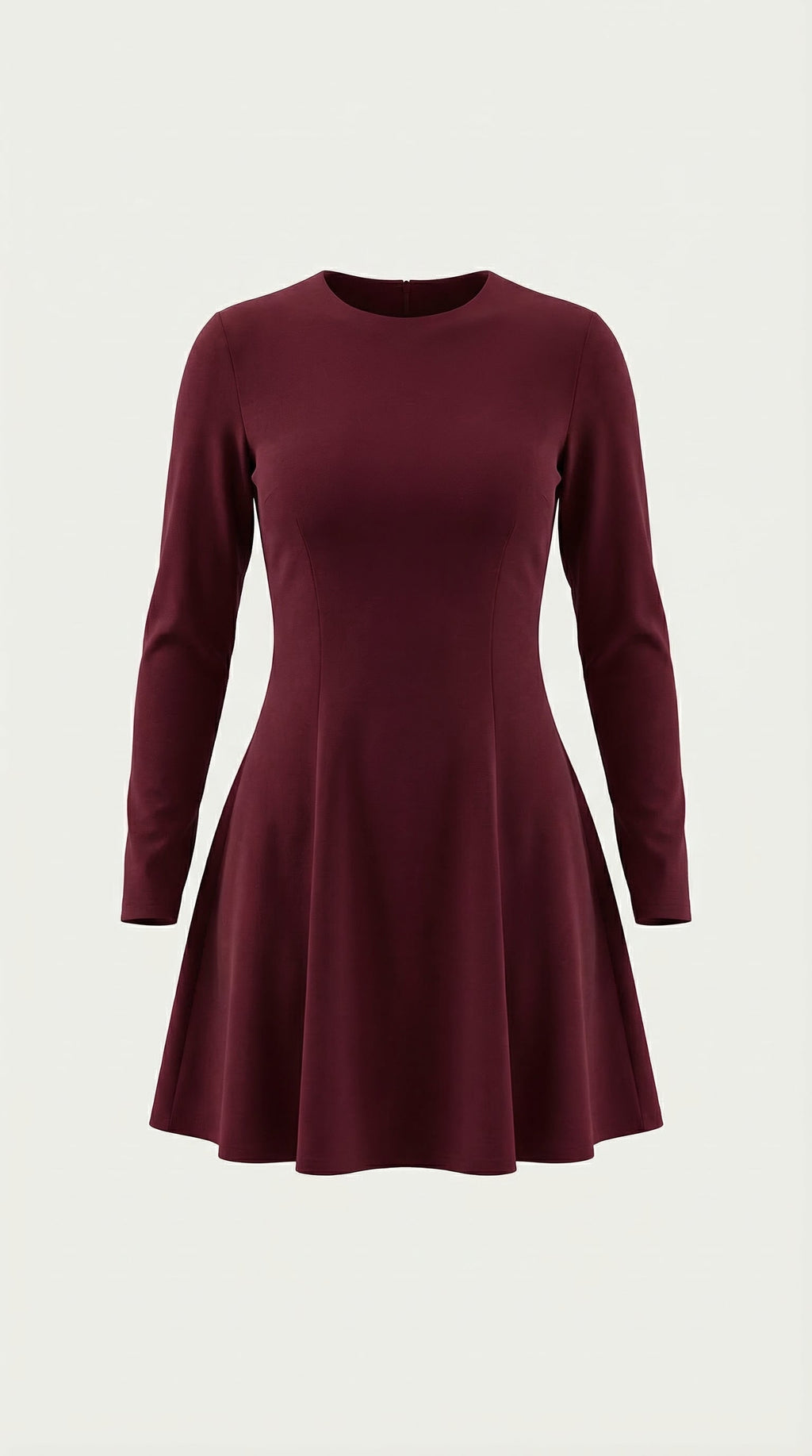 Vestido Corto de Manga Larga Ébano