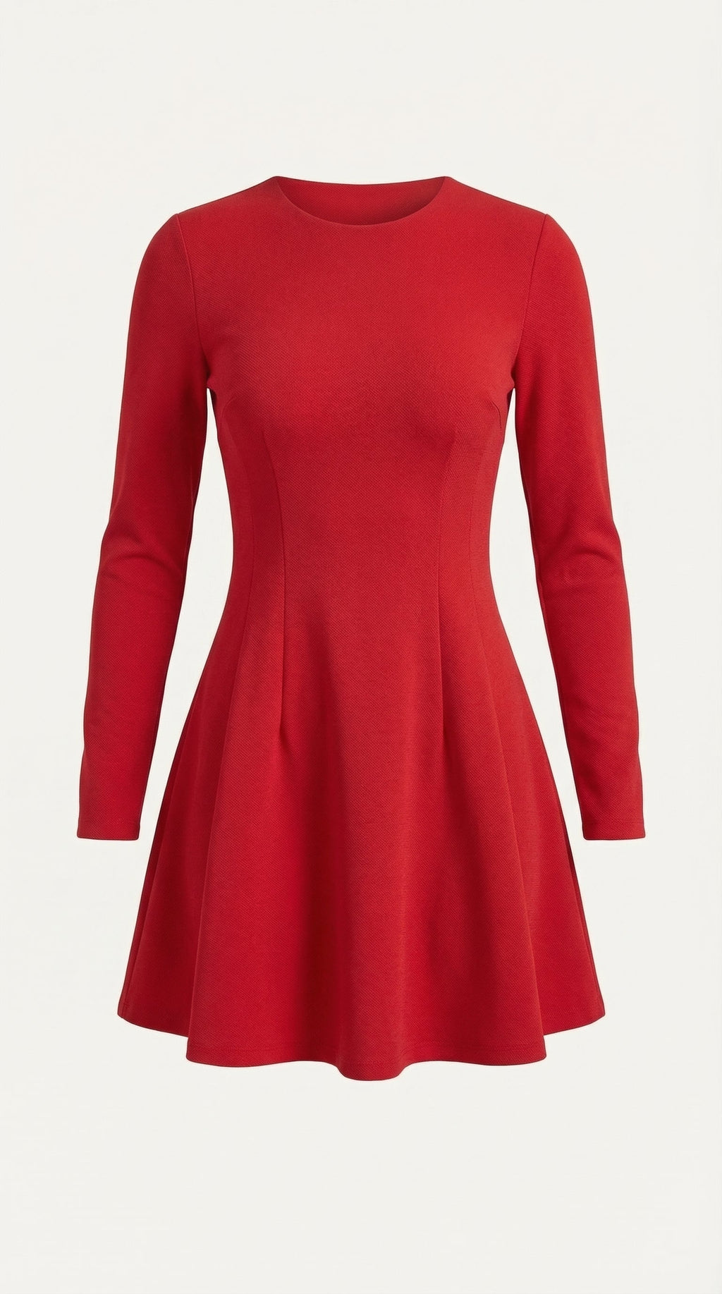 Vestido Corto de Manga Larga Ébano